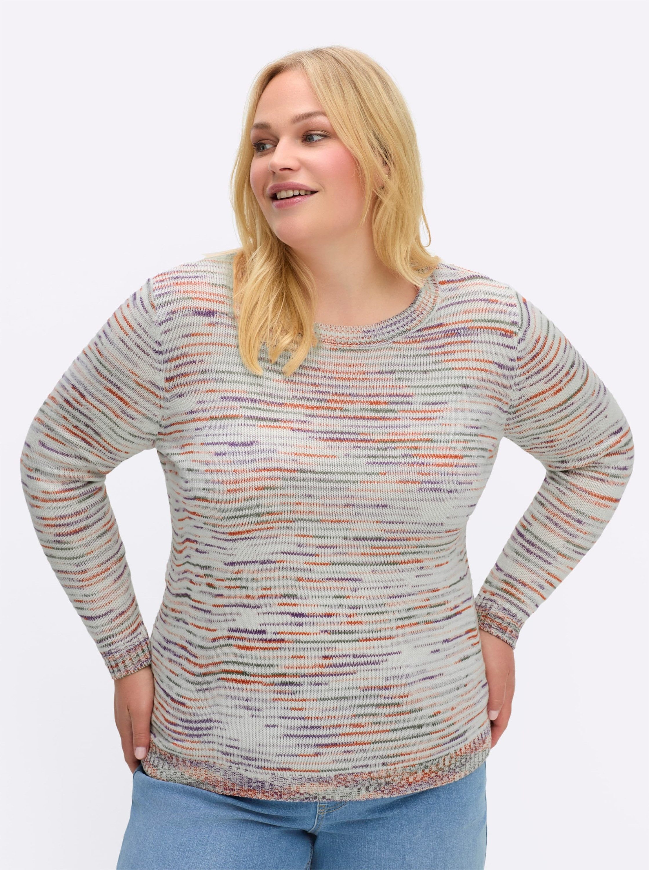 Sieh an! Strickpullover Rundhals-Pullover Langarm Jersey günstig online kaufen