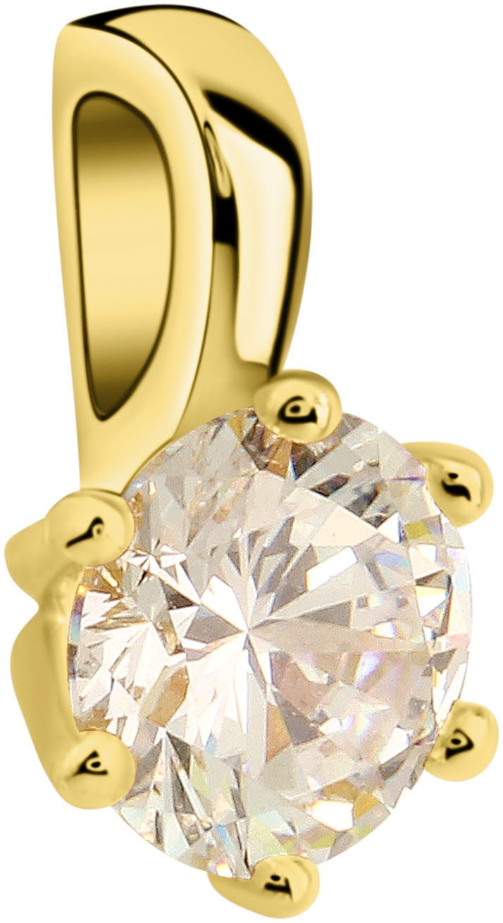 Firetti Kettenanhänger Schmuck Geschenk Gold 375 Halsschmuck Anhänger Solitär, mit Zirkonia (synth)