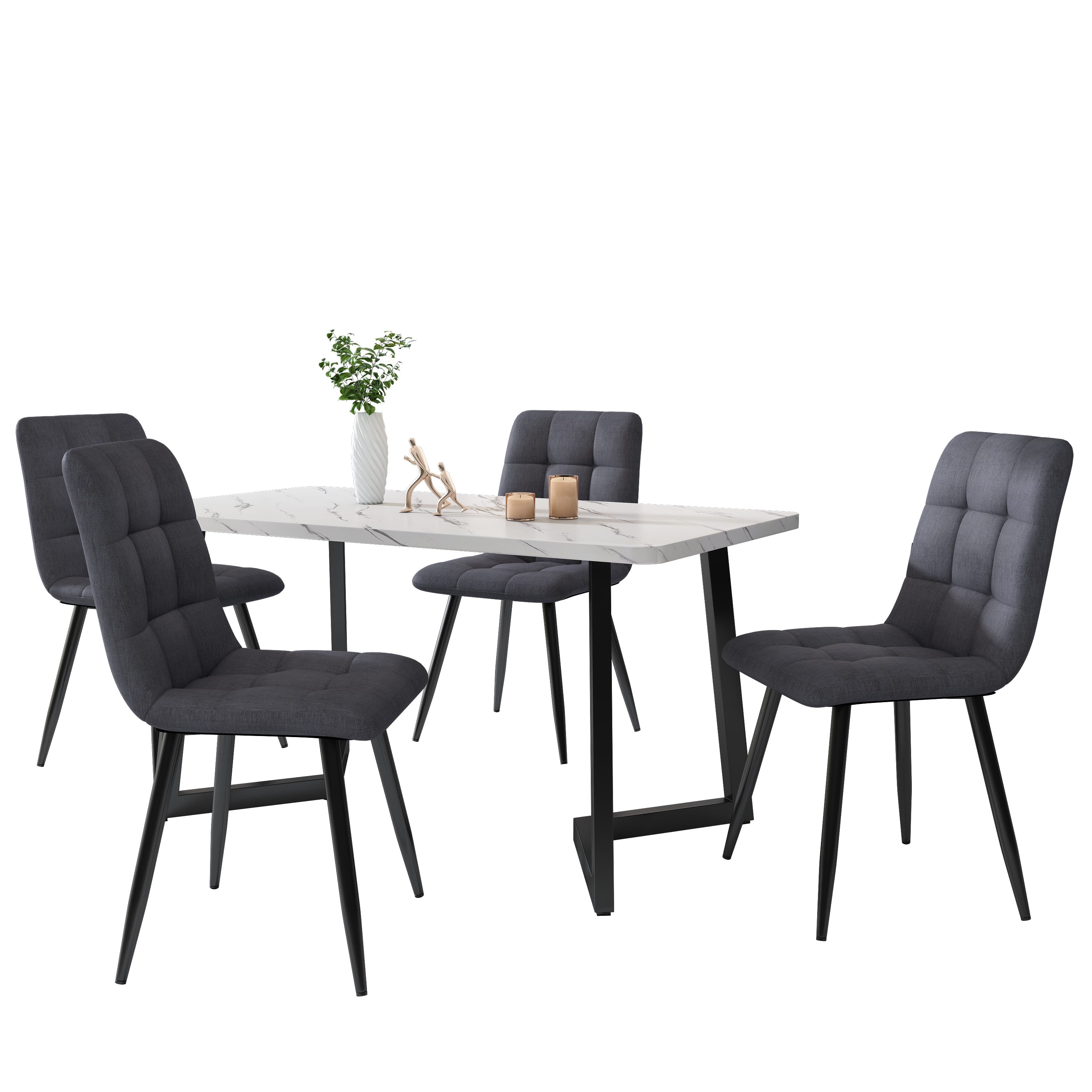 Flieks Essgruppe, (5-tlg., mit Metallbeine und günstig online kaufen