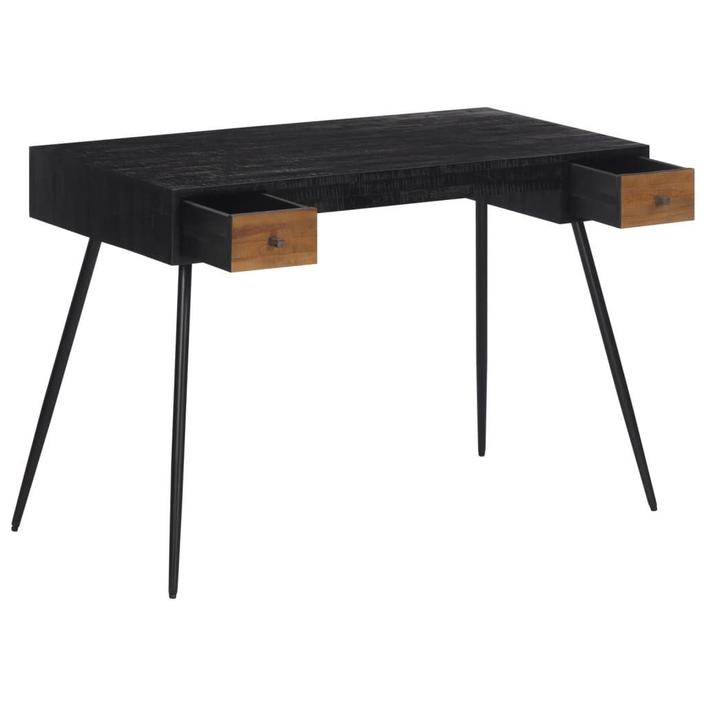 vidaXL Schreibtisch Schreibtisch 117x56,5x75 cm Recyceltes Massivholz günstig online kaufen