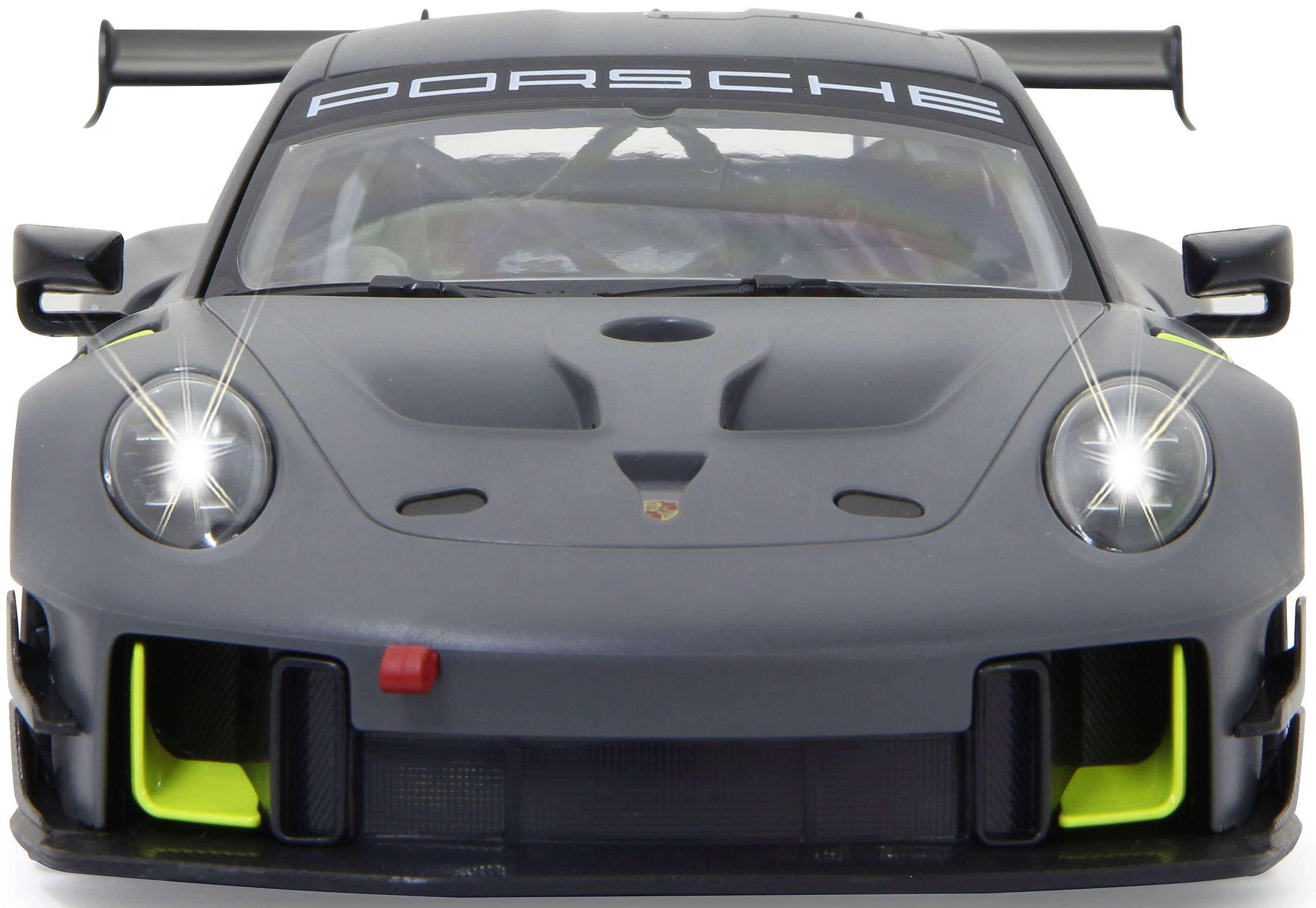 Jamara RC Car Deluxe Cars, Porsche 911 GT2 RS Clubsport 25 1:14, grey - 2.4 GHz, with LED lights
