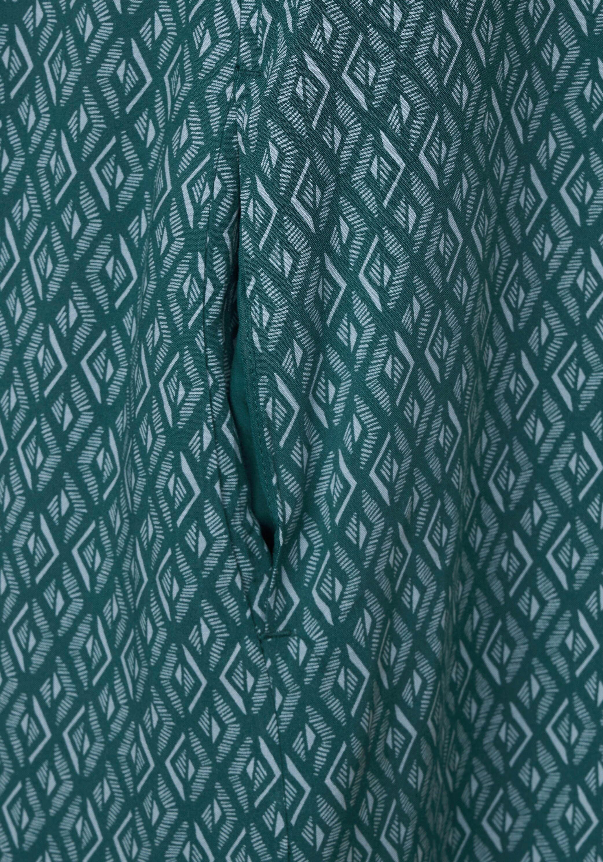 Cecil Druckkleid mit Taschen deep lake green seitlichen