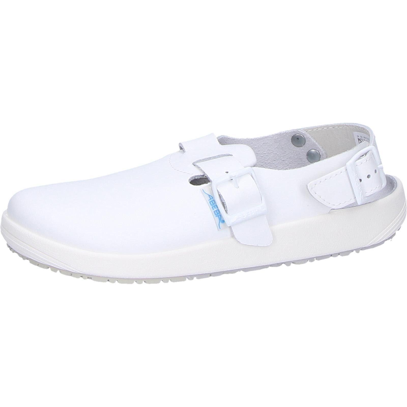Abeba Schuhe weiß Pantolette Clog