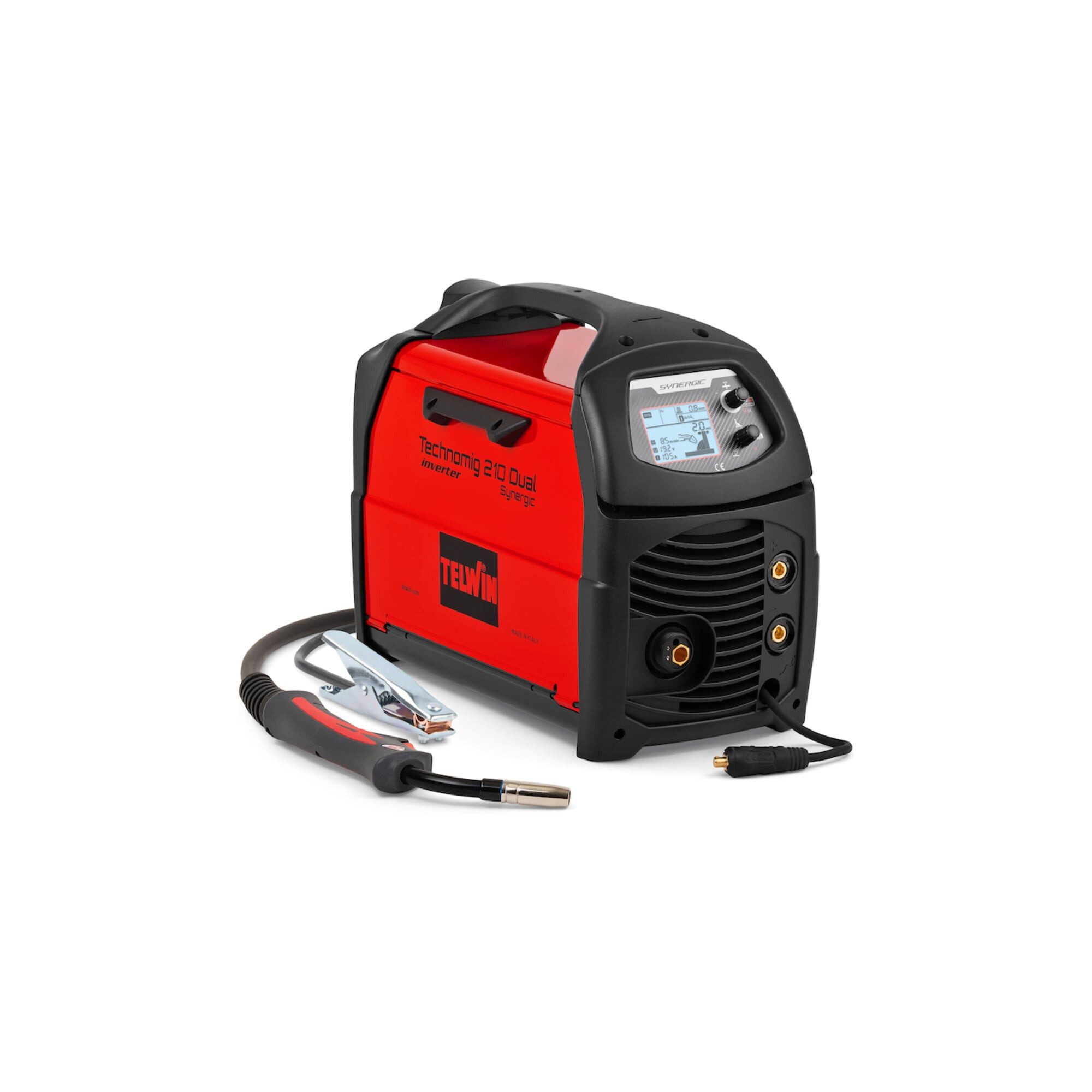 TELWIN Schutzgasschweißgerät TELWIN MIG-MAG Schweißgerät Technomig 210 DUAL SYNERGIC