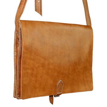 SIMANDRA Handtasche Schultertasche Echt Leder "Simple"