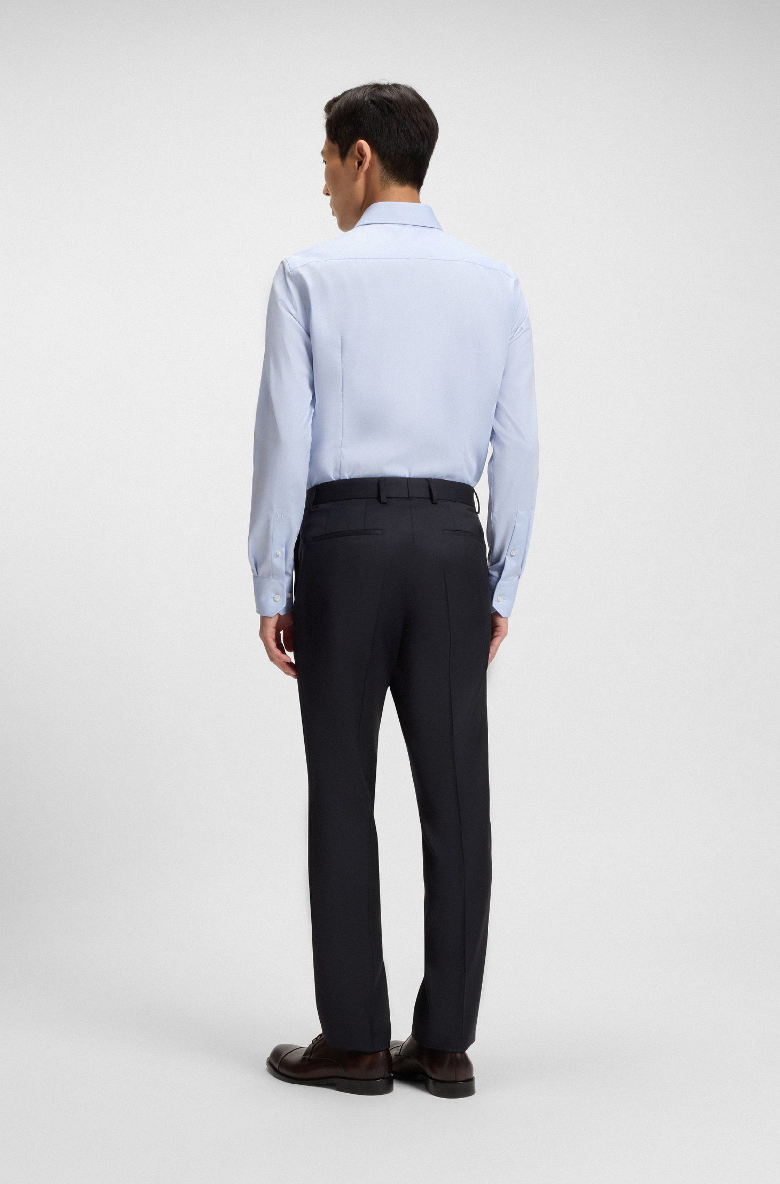 BOSS Stoffhose H-Lenon-B1 aus Schurwoll-Serge (1-tlg)