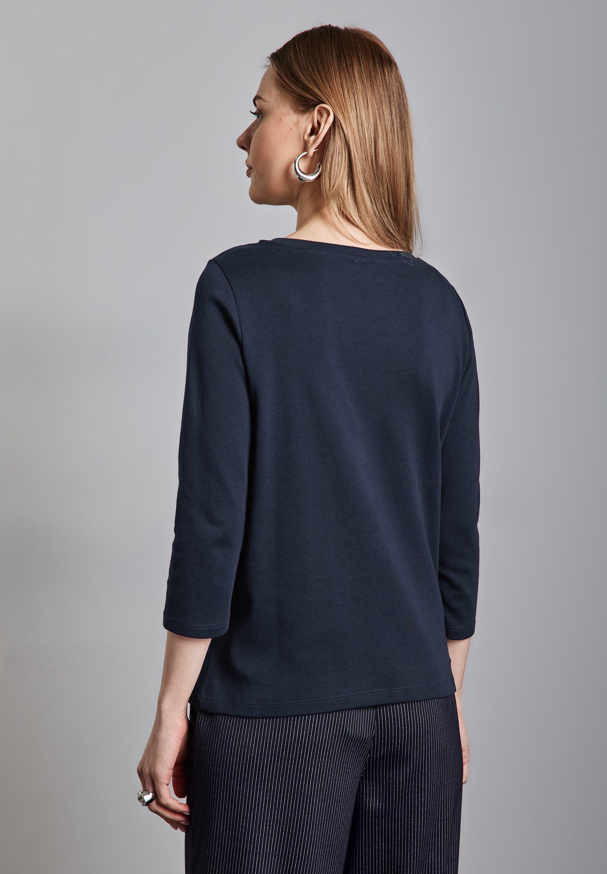 STREET ONE 3/4-Arm-Shirt, mit U-Boot-Ausschnitt günstig online kaufen