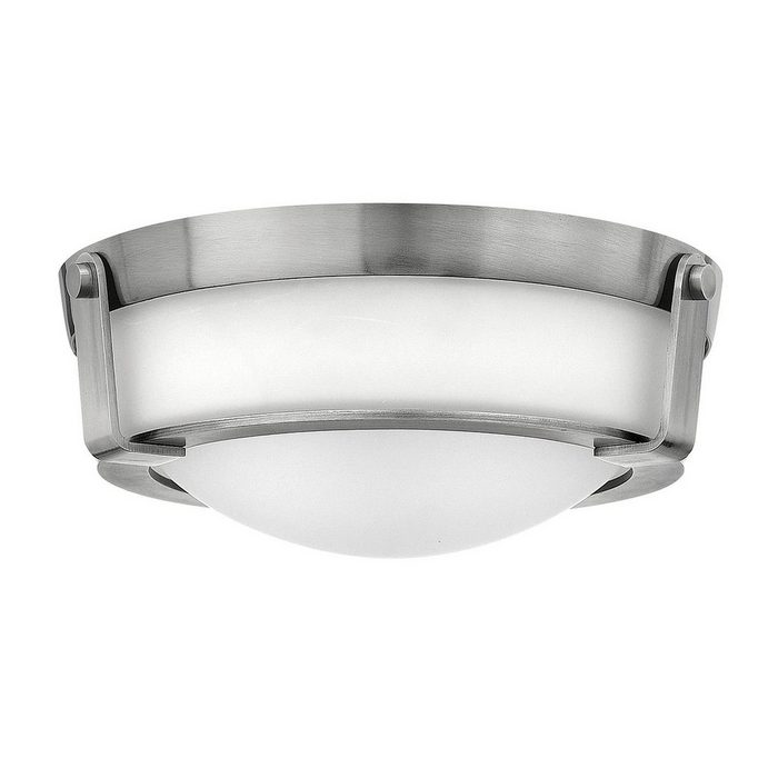 Licht-Erlebnisse Deckenleuchte SOMBRA ohne Leuchtmittel Deckenlampe Weiß Nickel E27 Metall Modern