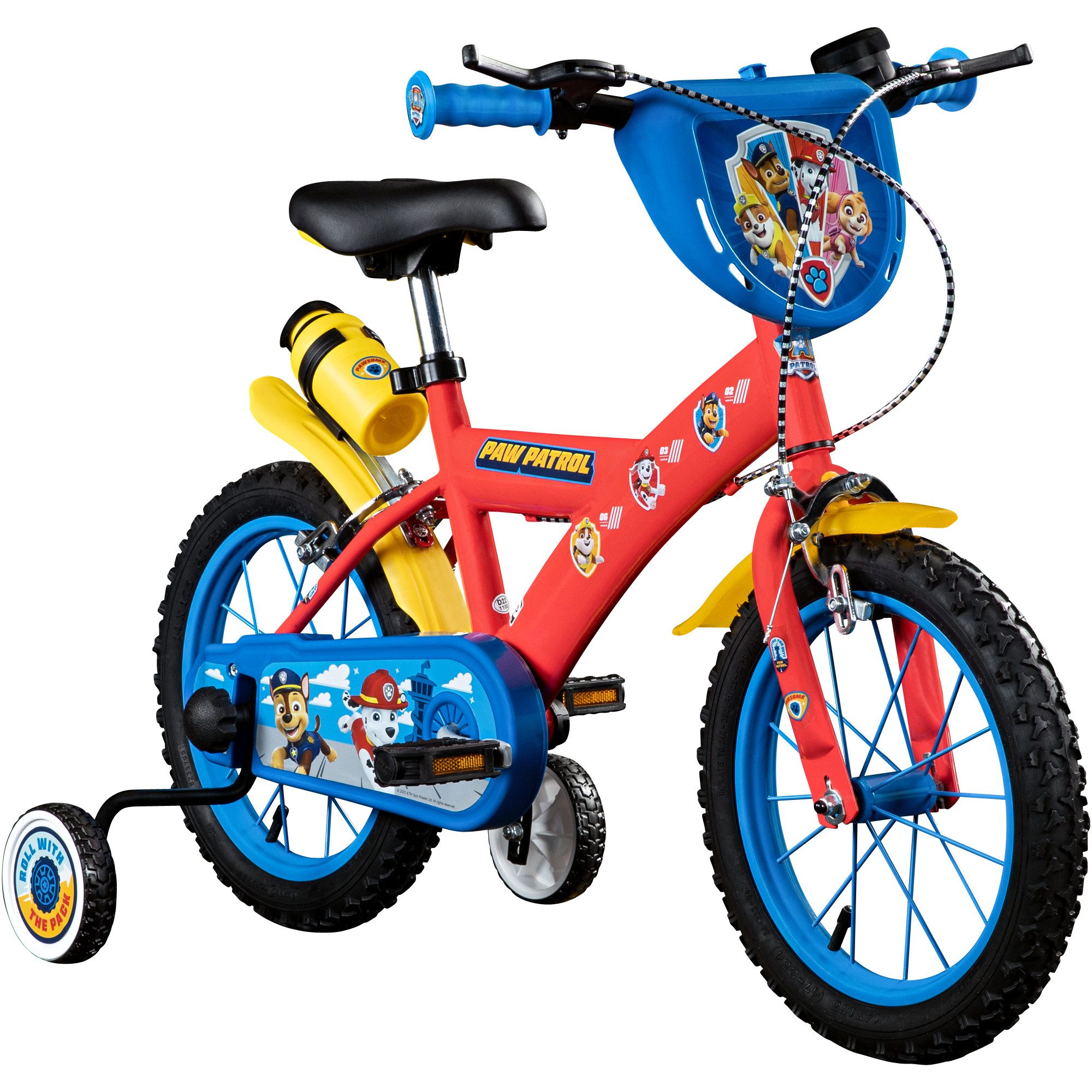 PAW PATROL Kinderfahrrad, 1 Gang, ohne Schaltung, Kinderfahrrad 16 Zoll Fahrrad ab 4 Jahre 105