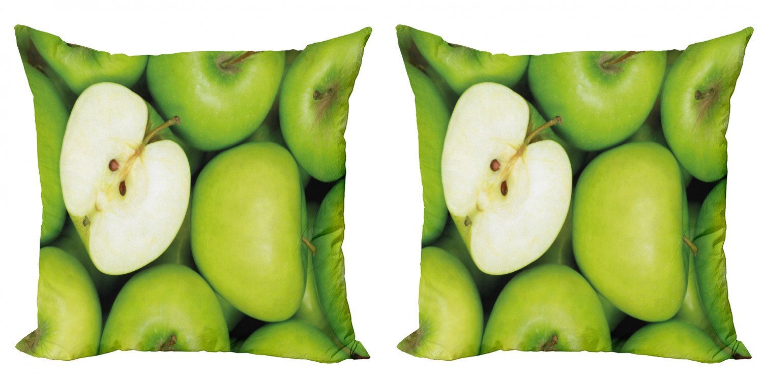 Realistische Accent Stück), (2 Digitaldruck, Doppelseitiger Abakuhaus Apfel Modern Snack gesunder Kissenbezüge
