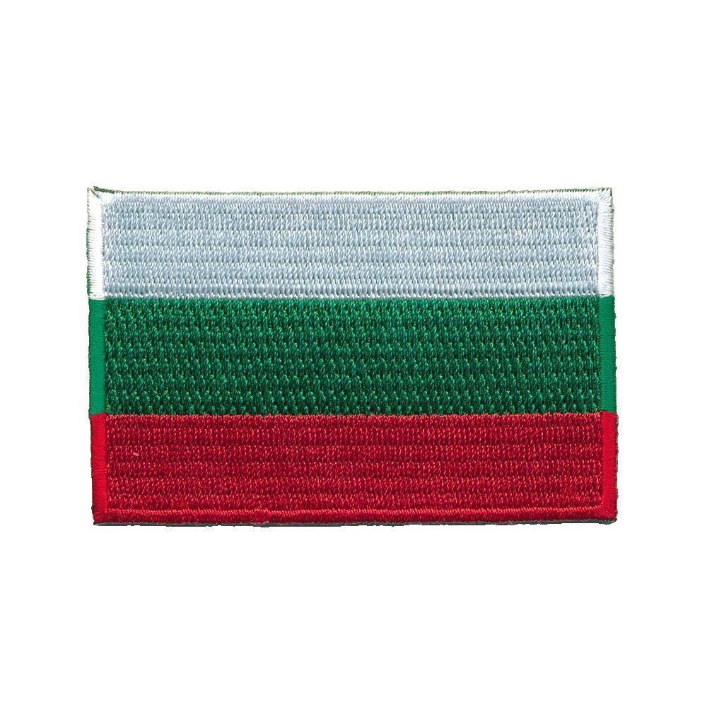 hegibaer Aufnäher 80 x 50 mm Bulgarien Flagge Sofia Europa Aufnäher Aufbügler 1155 X, (1-tlg), Gute Qualität