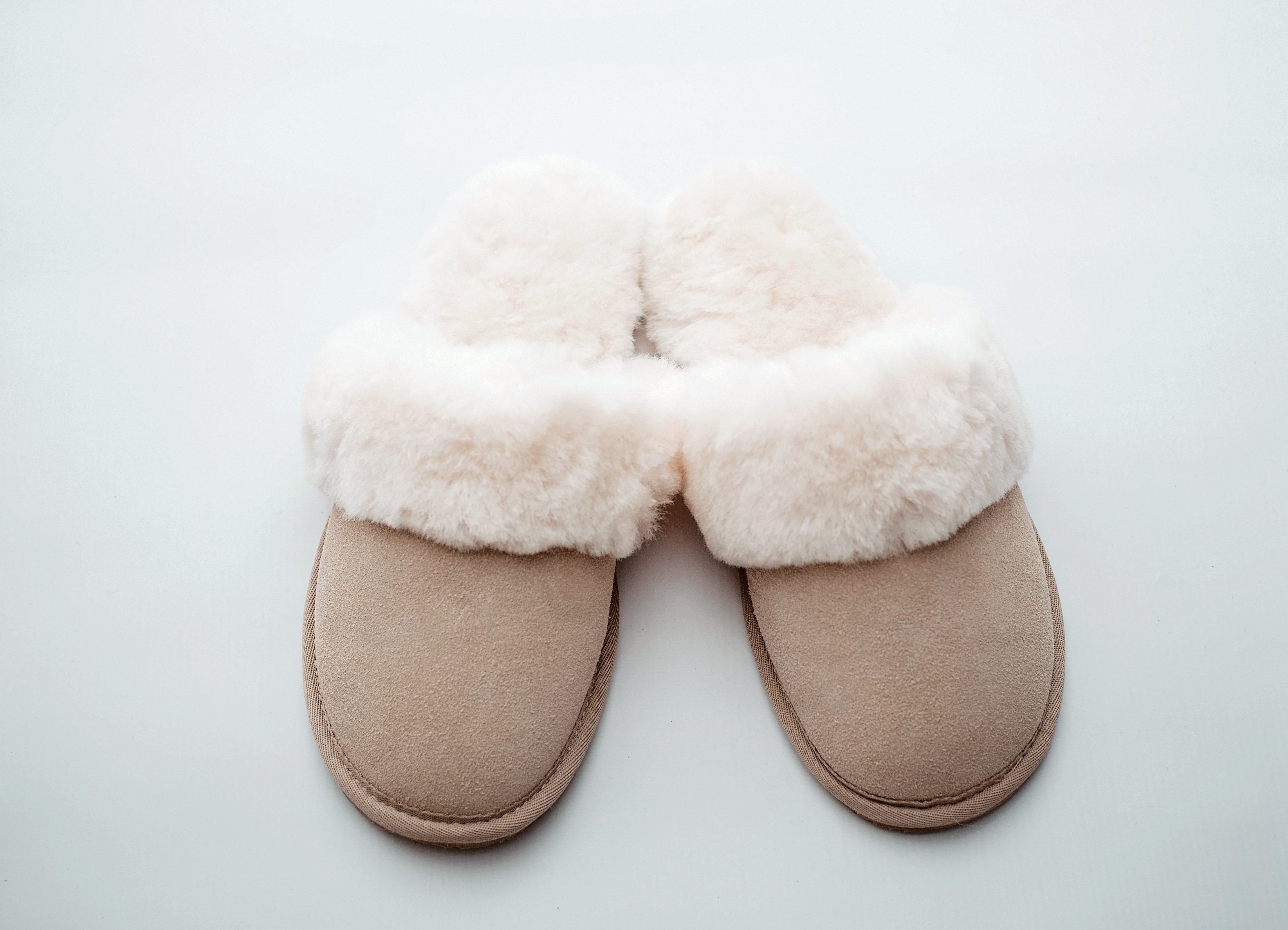 Damen Lammfell Hausschuhe Pantoffeln Slipper Puschen Plüsch Lammfell Hausschuh