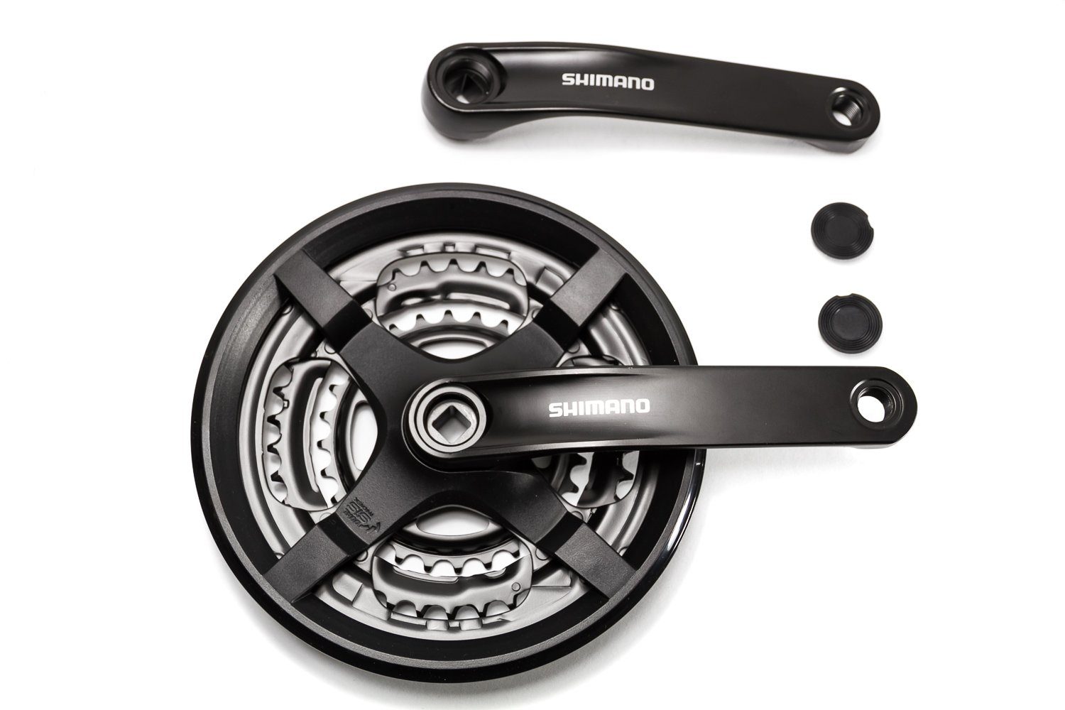 Shimano Fahrradkurbel SHIMANO Tourney Kurbel Garnitur FC-TY301 Vierkant 48-38-28 Zähne für