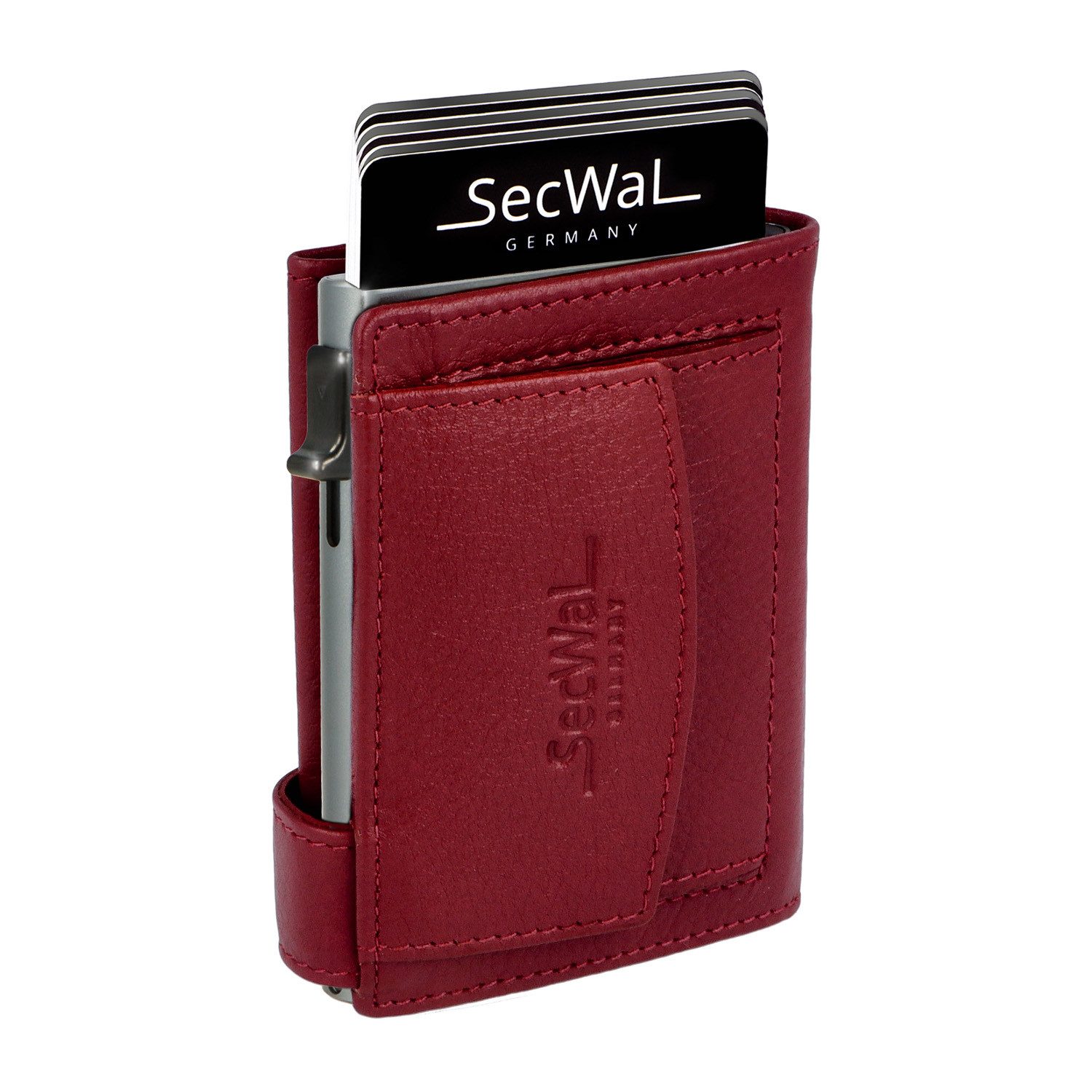 SecWal Geldbörse, Kartenetui mit Münzfach Druckknopf, Slim Wallet, RFID Schutz, Geldbeutel klein, für Damen und Herren