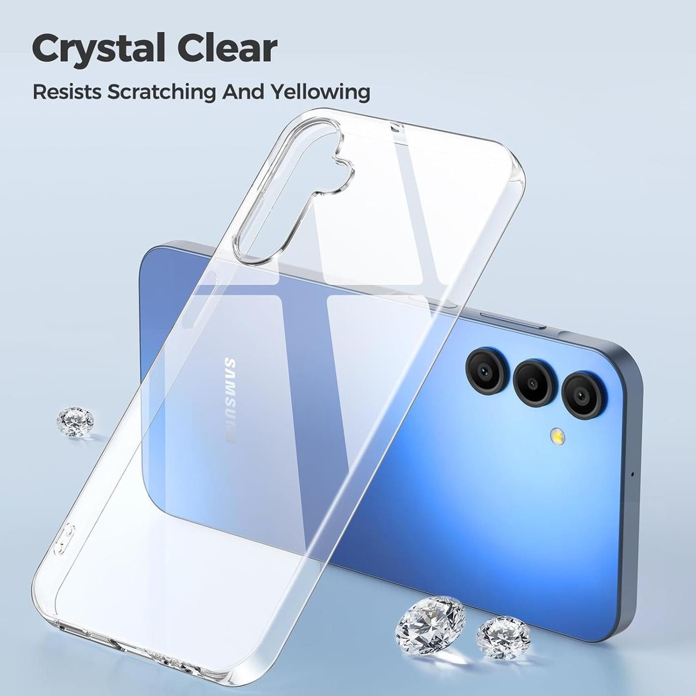 CoolGadget Handyhülle Transparent Ultra Slim Case für Samsung Galaxy A16 5G 6,7 Zoll, Silikon Hülle Dünne Schutzhülle für Samsung A16 5G Hülle – Bild 5 von 5