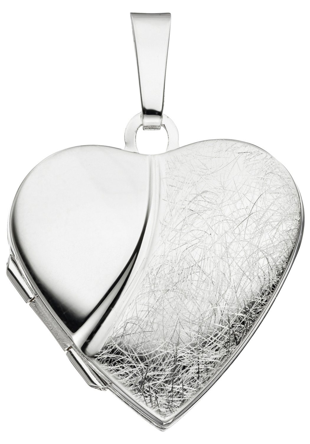 JOBO Medallionanhänger Anhänger Medaillon Herz, 925 Silber