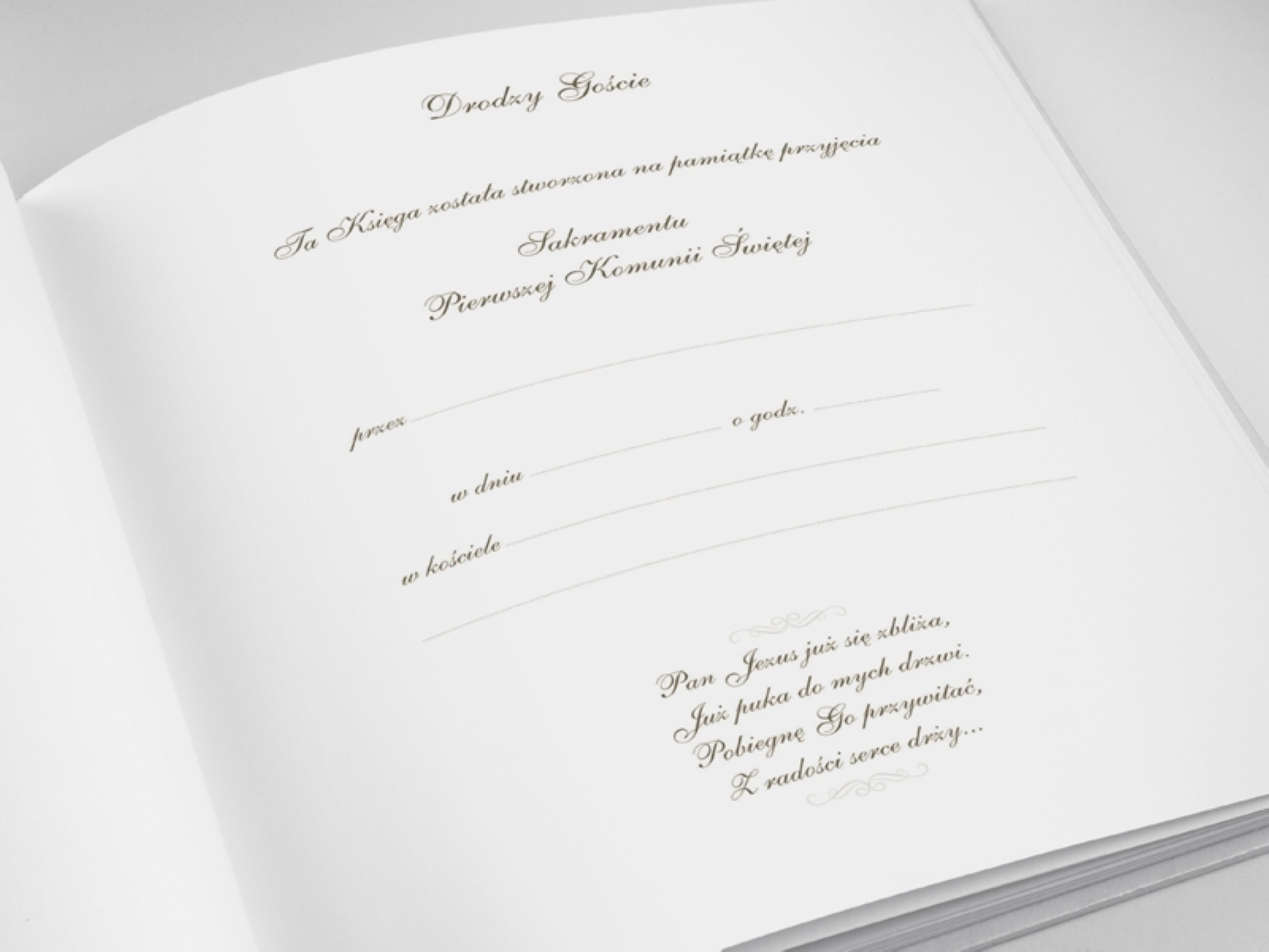 PartyPro Kommunionskarte Gästebuch zur Kommunion – Elegantes Album
