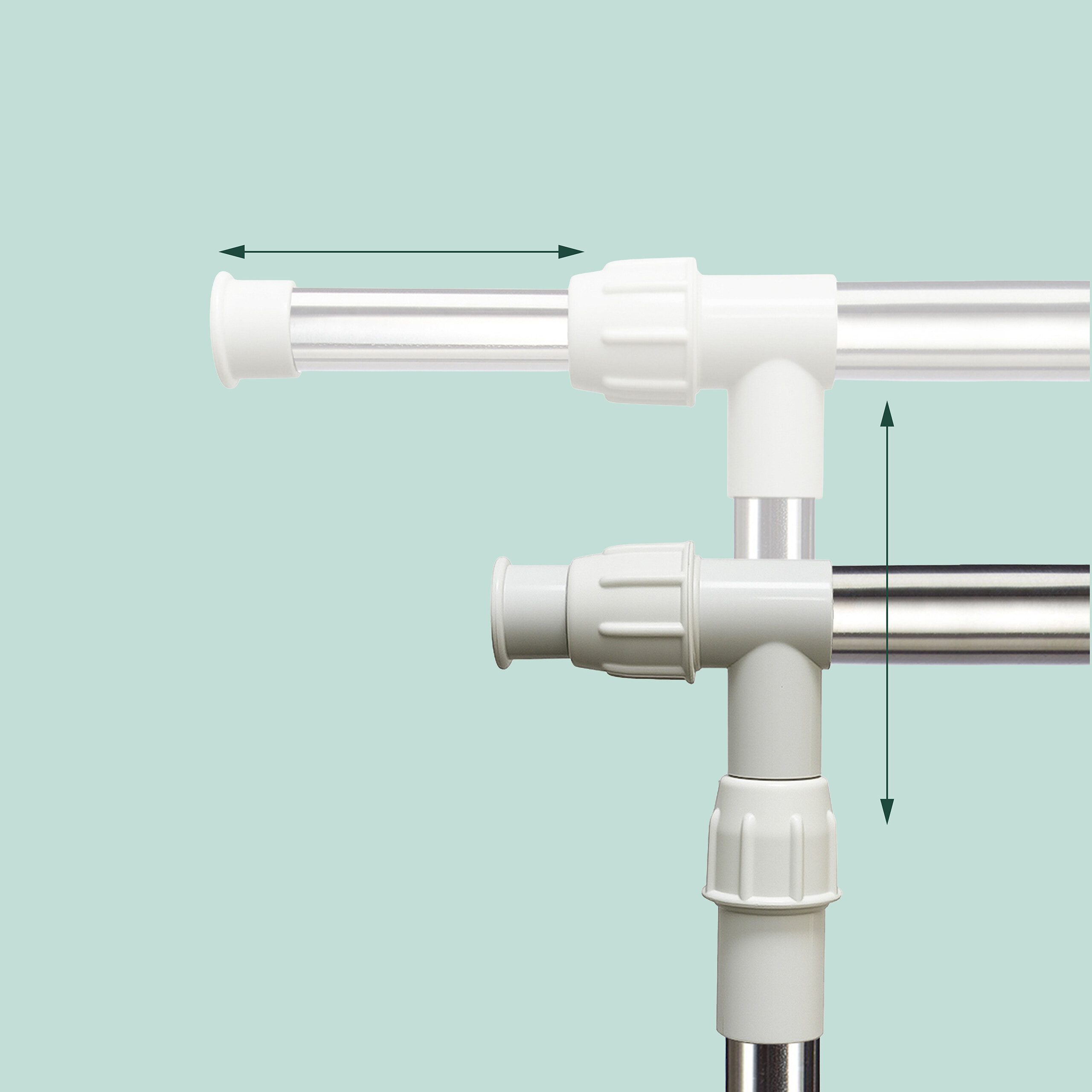 relaxdays Kleiderständer auf Rolle