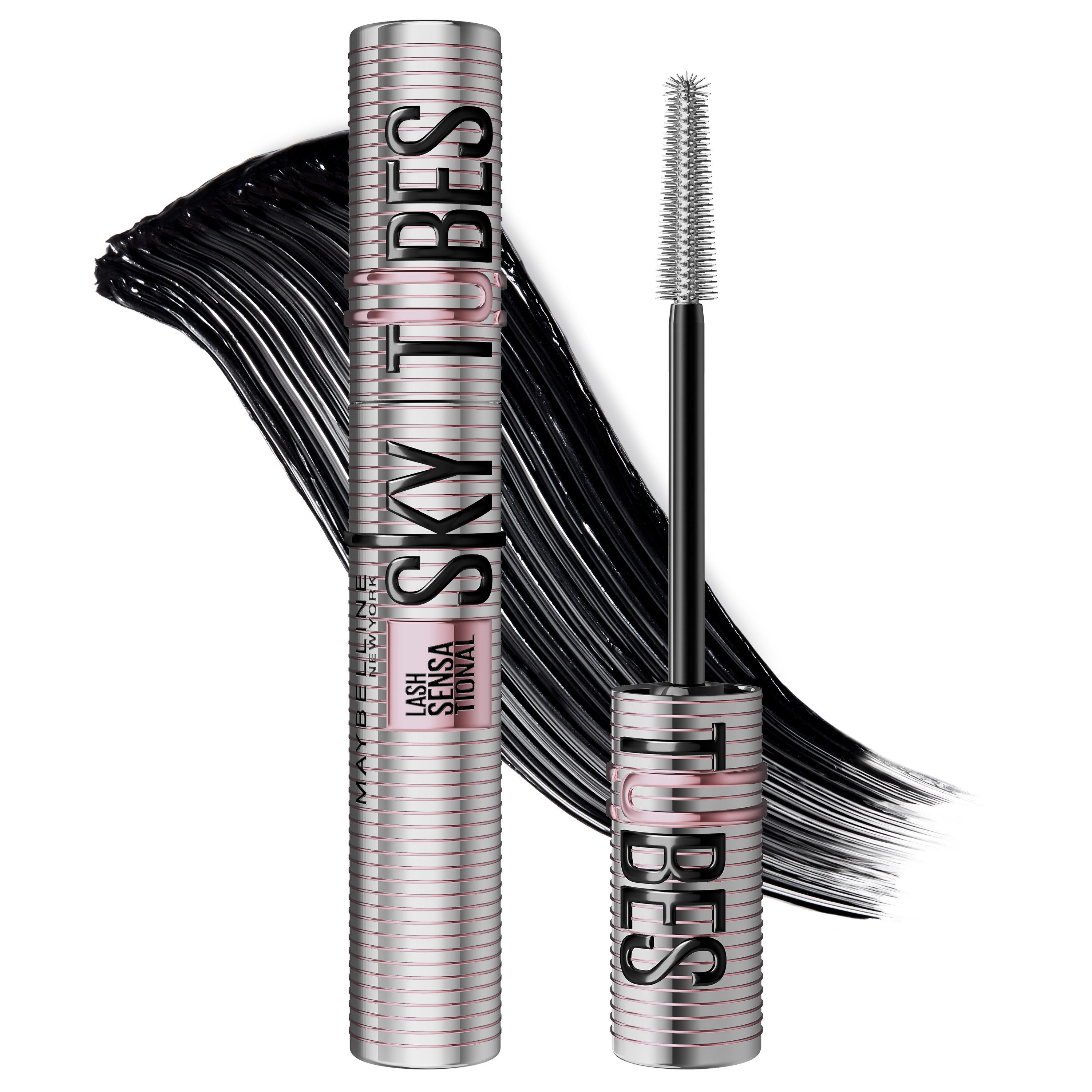MAYBELLINE NEW YORK Mascara LASH SENSATIONAL SKY TUBES TUBING MASCARA, Wimper für Wimper ultimative Länge