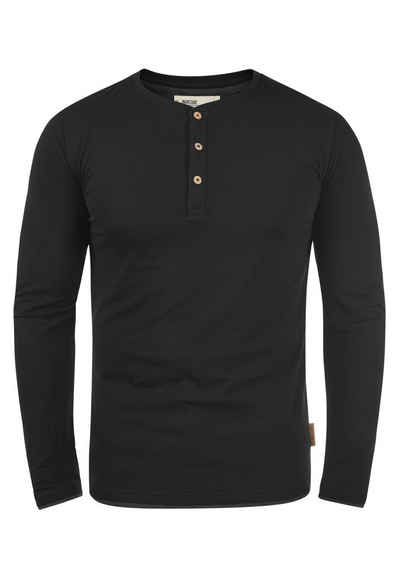 Indicode Rundhalsshirt IDGifford Longsleeve mit Knopfleiste