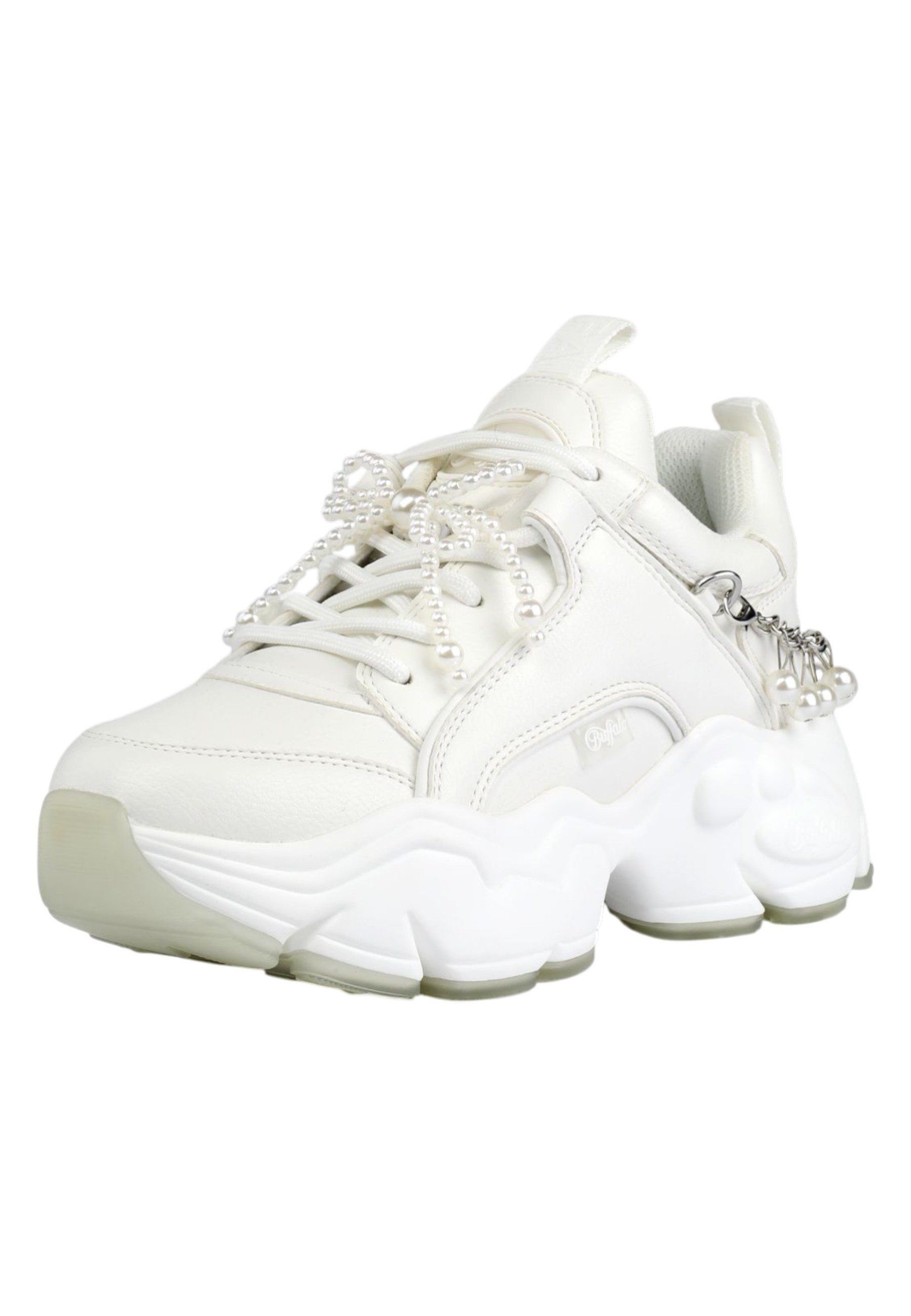 Buffalo 1636666 Binary Chain Pearl White Sneaker