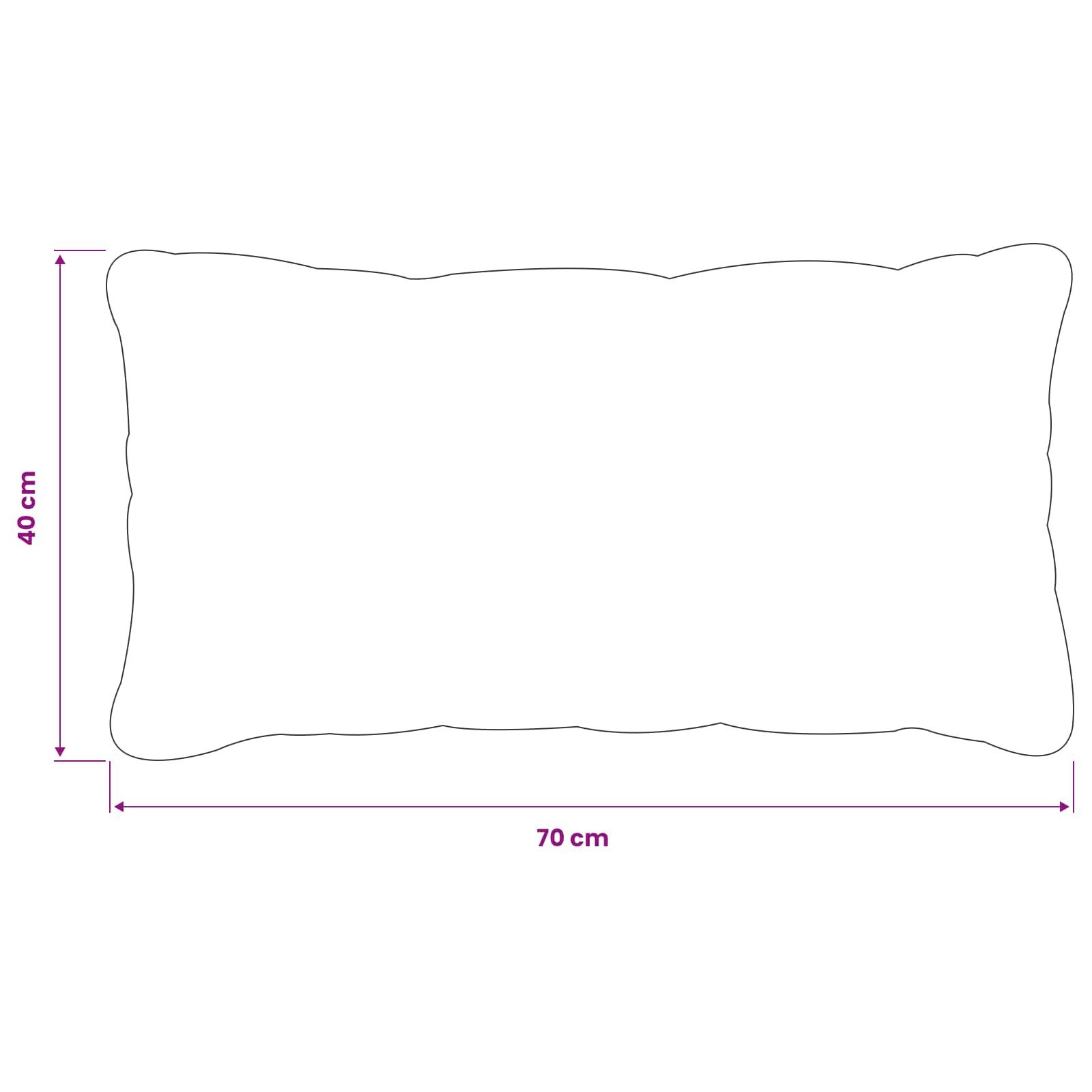 vidaXL Kissenbezug Kissenbezug 2 pcs HEERLEN Beige 40 x 70 cm Polyester, (2 Stück)