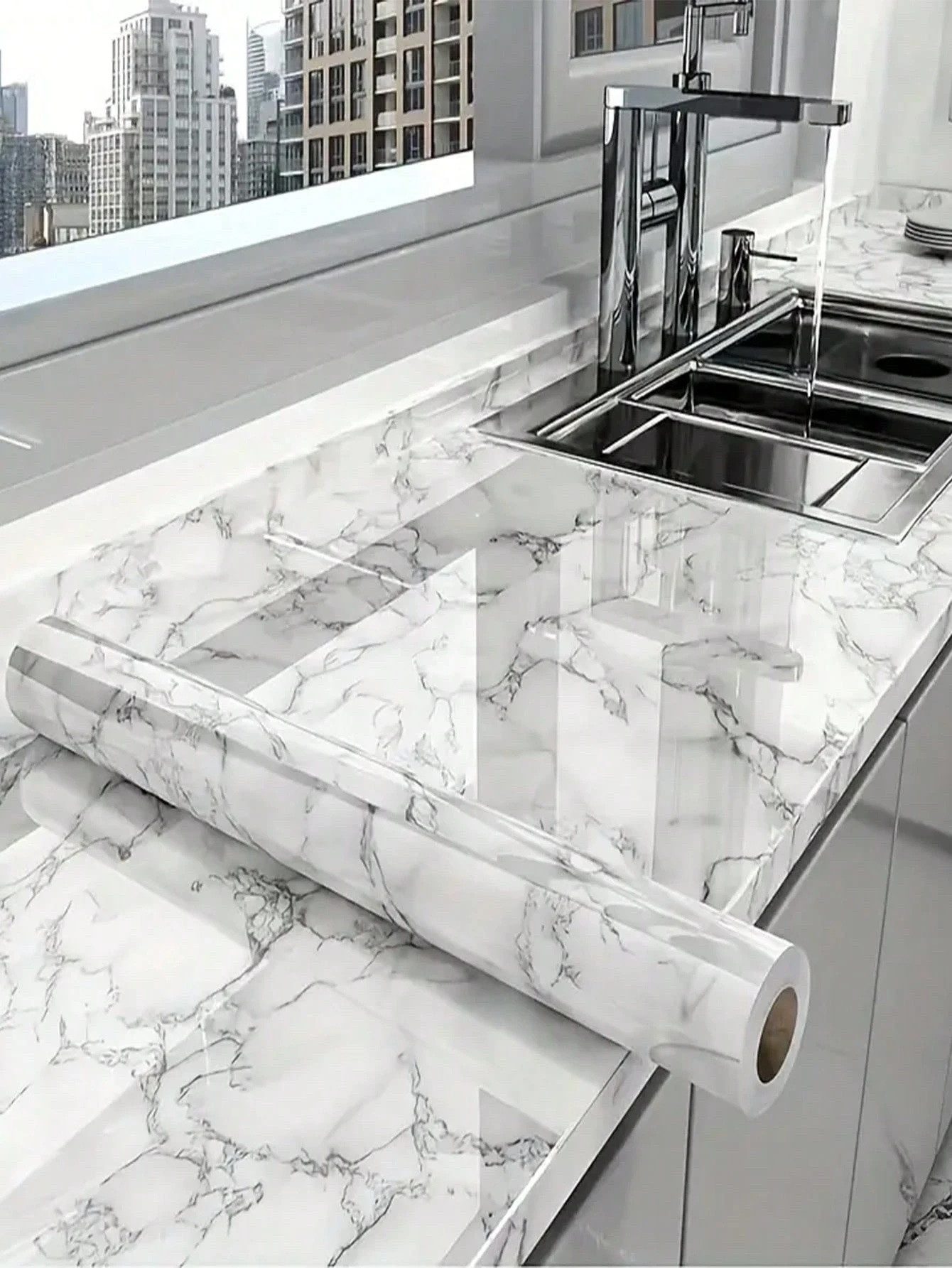 HomeBella Vinyltapete Abziehbare Tapete selbstklebend Feuchtigkeitsresisten günstig online kaufen