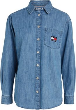 Tommy Jeans Jeansbluse TJW CHAMBRAY BOYFRIEND SHIRT mit dezentem Kontrastband am Krageninneren