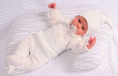 La Bortini Body & Hose Body Hose und Mütze in Creme Baby Anzug 3Tlg 44 50 56 62 68 74 80