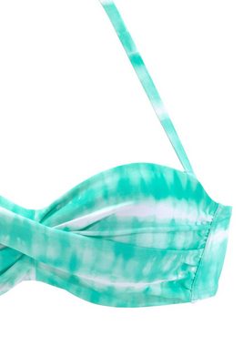 s.Oliver Bügel-Bikini-Top Enja, mit Batikdruck und Wickeloptik
