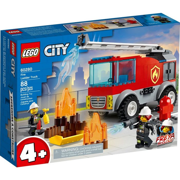 LEGO® Konstruktionsspielsteine LEGO® City 4+ Feuerwehrauto (Set 88 St)