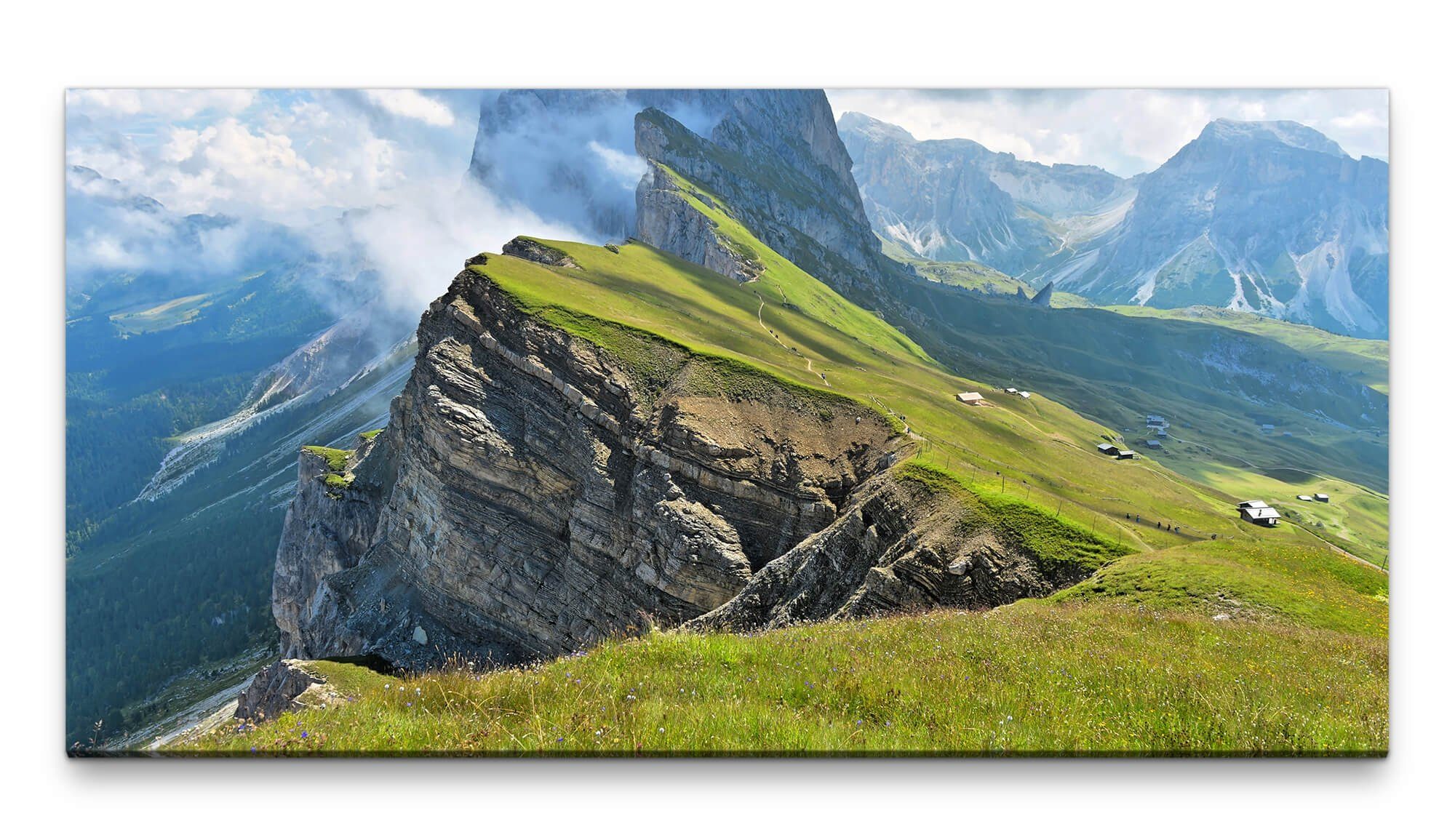 Leinwandbild Bilder XXL Gebirgszug Italien 50x100cm Wandbild auf Leinwand