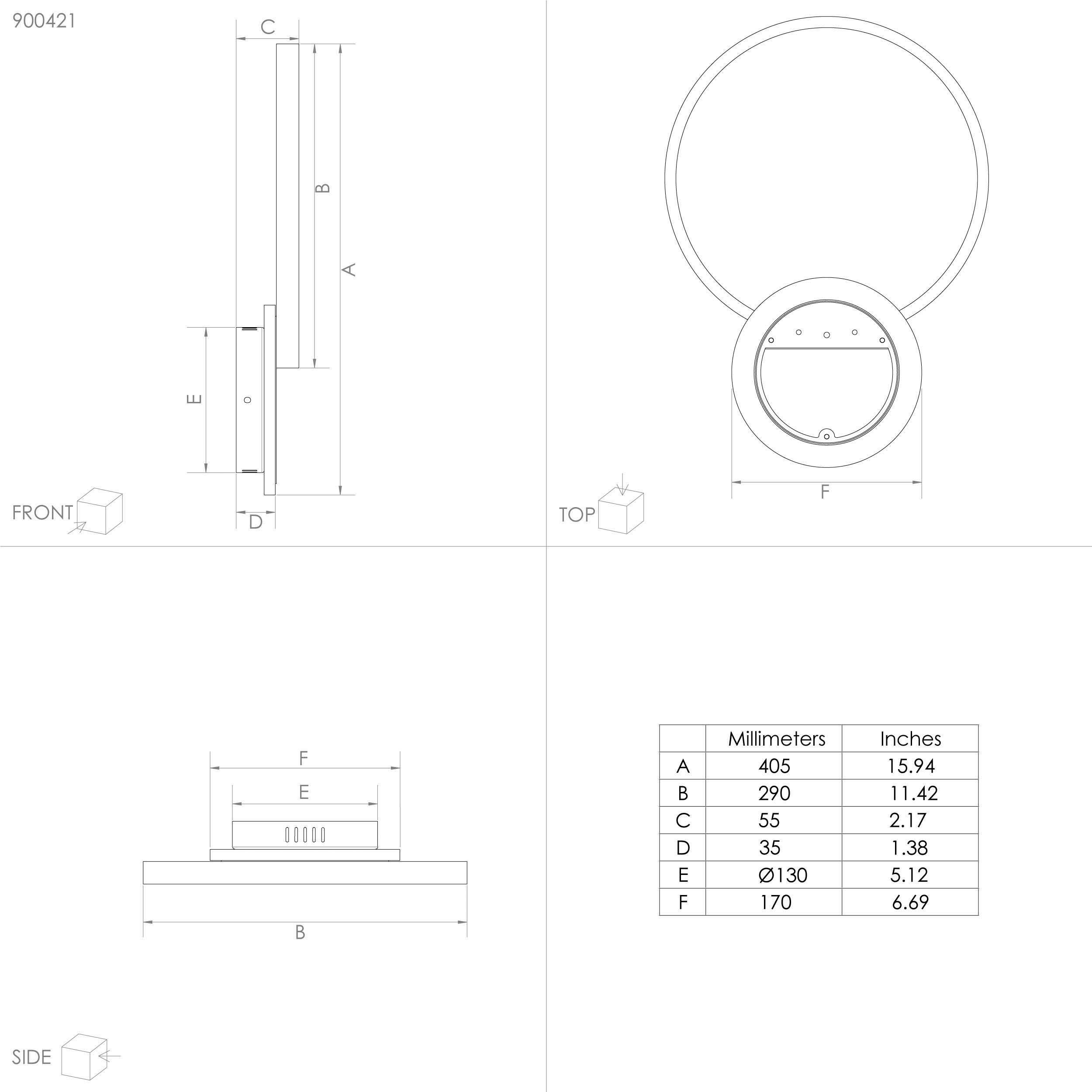 weiß Alu, LED in GAFARES, integriert, - kaltweiß, und Deckenleuchte 15W EGLO warmweiß Stahl aus - fest Deckenleuchte schwarz