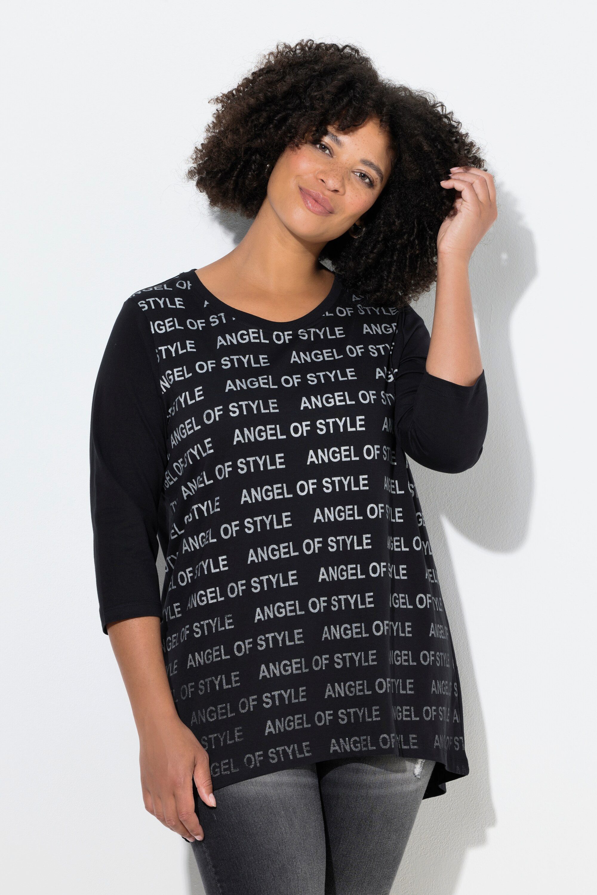 Angel of Style T-Shirt T-Shirt A-Linie Angel of Style Wordingmuster günstig online kaufen