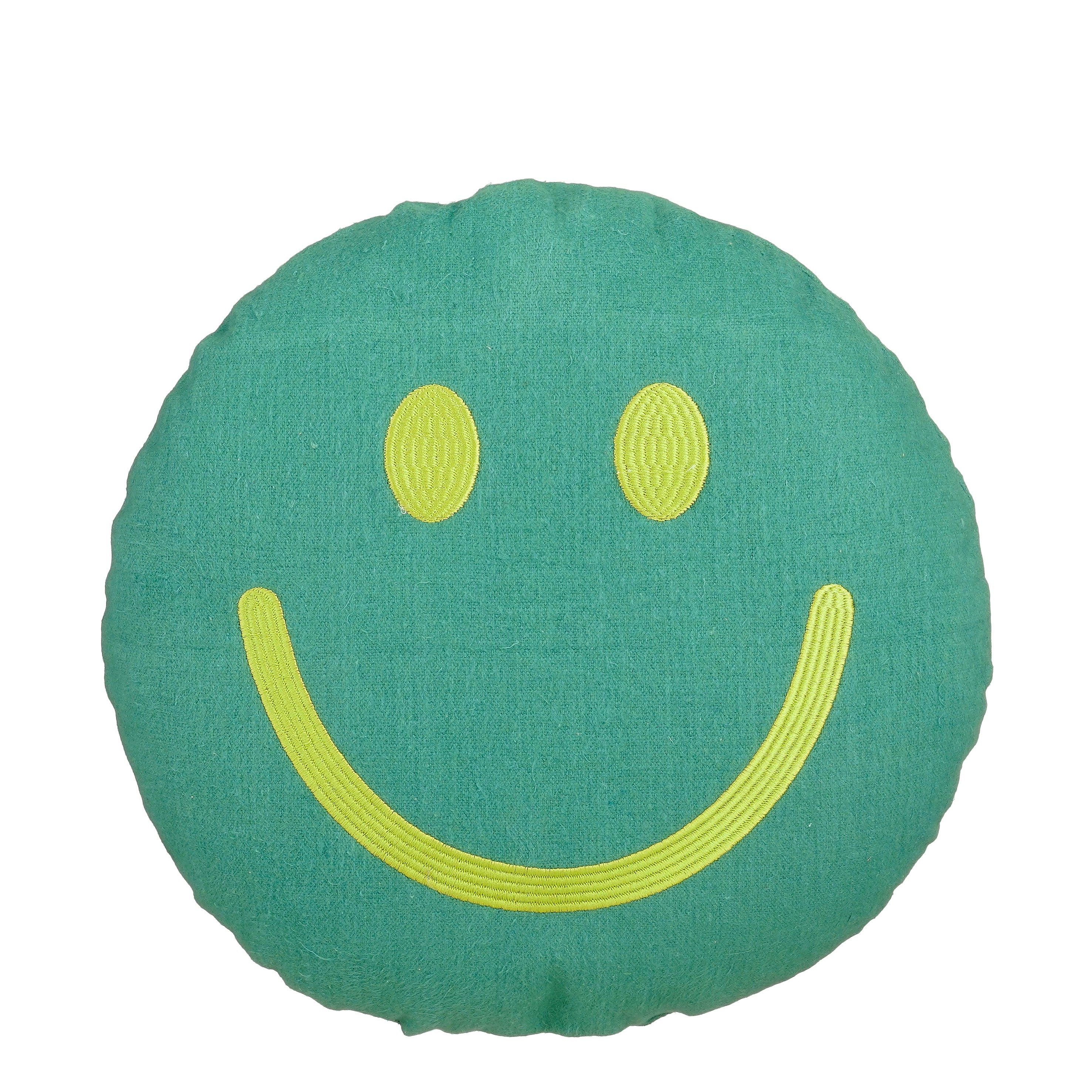 Mica Decorations Zierkissen Mica Decorations Smiley Deko Kissen – Ø45 x 10 cm