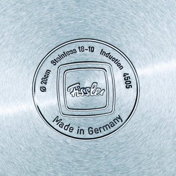 Fissler Kochtopf Bonn Kochtopf mit Glas-Deckel, Edelstahl 18/10 (2-tlg), superthermic Boden, Made in Germany, Glas-Deckel Herdarten, Induktion