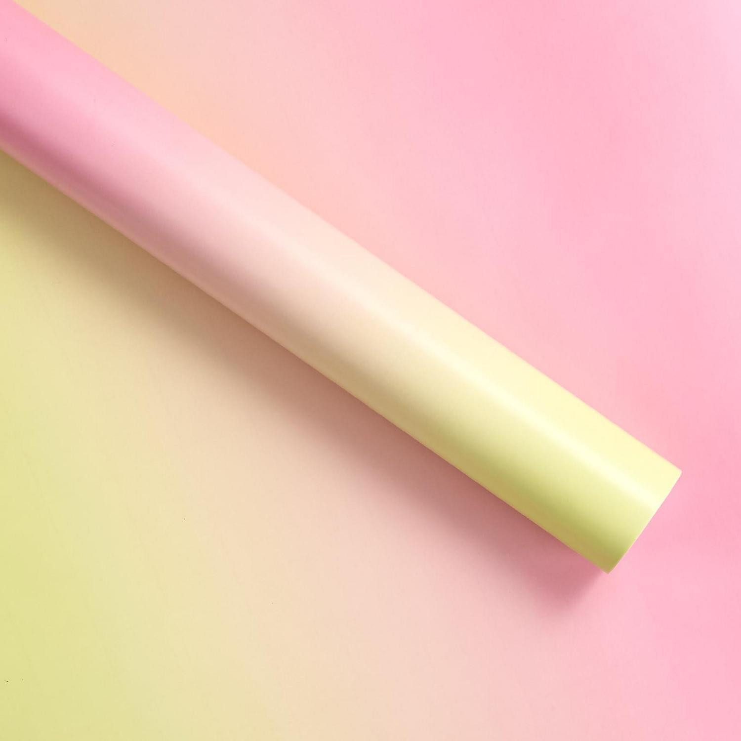 LuxusKollektion Geschenkpapier Geschenkpapier Rolle Farbverlauf Hellrosa Gelb 43,2cm x 3m