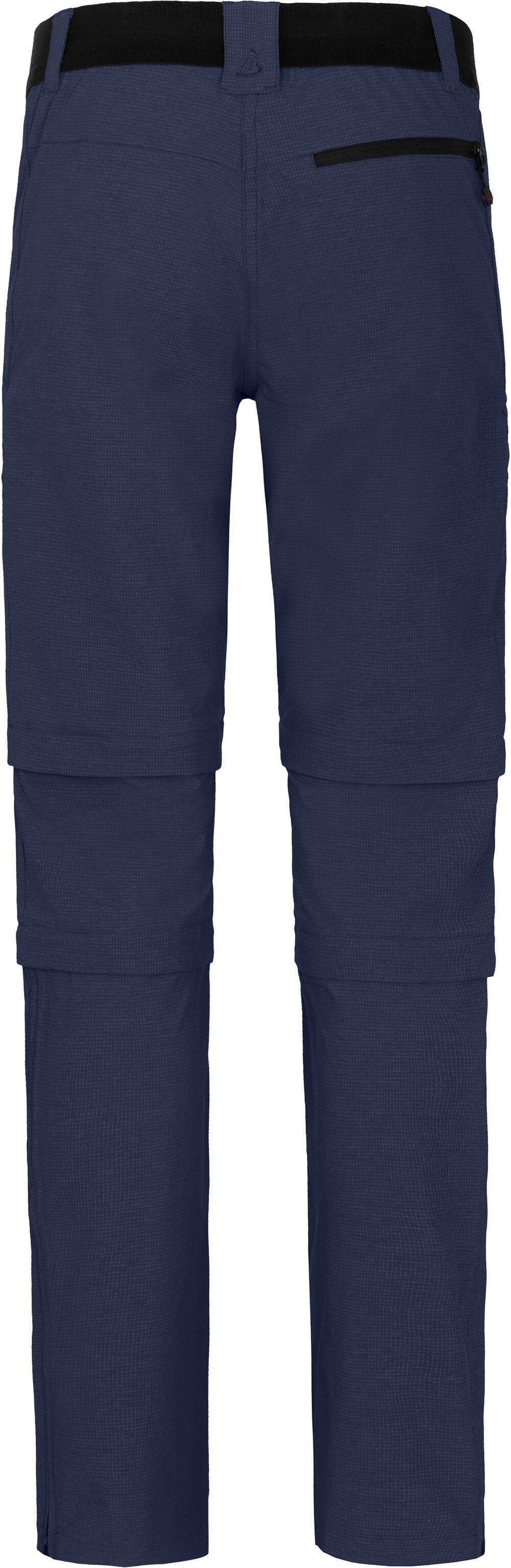 Bergson Zip-off-Hose PORI Doppel peacoat Wanderhose, blau elastisch, T-ZIPP Damen robust mit Normalgrößen, Zipp-Off
