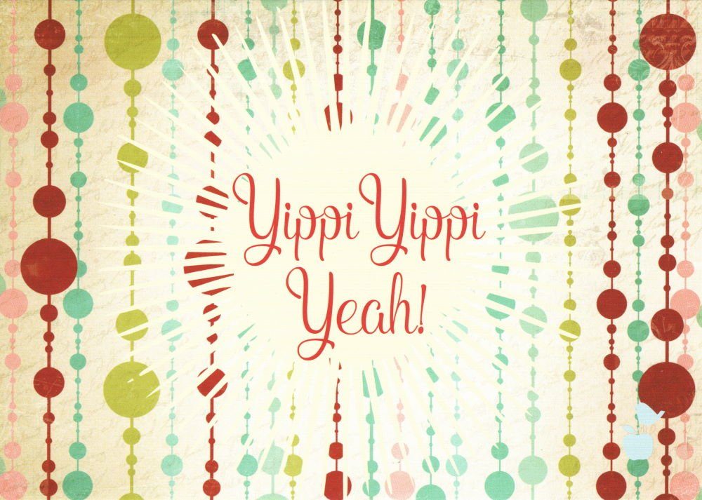 Postkarte "Yippi Yeah!" Yippi