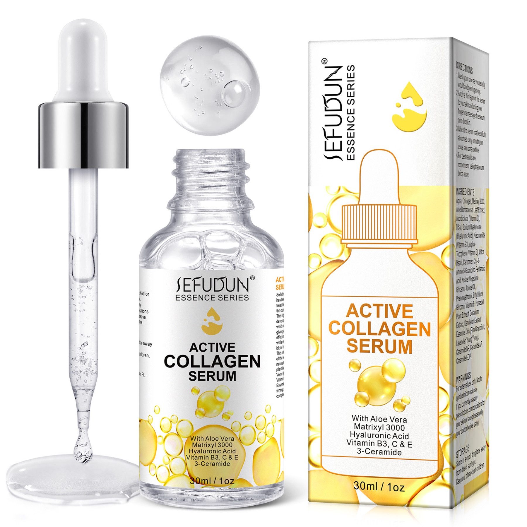 P-Beauty Cosmetic Accessories Gesichtsserum Gesichtspflege Anti-Falten Anti-Aging Kollagen Collagen Serum, 1-tlg., Ant-Falten, Anti-Aging, Gesichtsserum,Gesichtspflege
