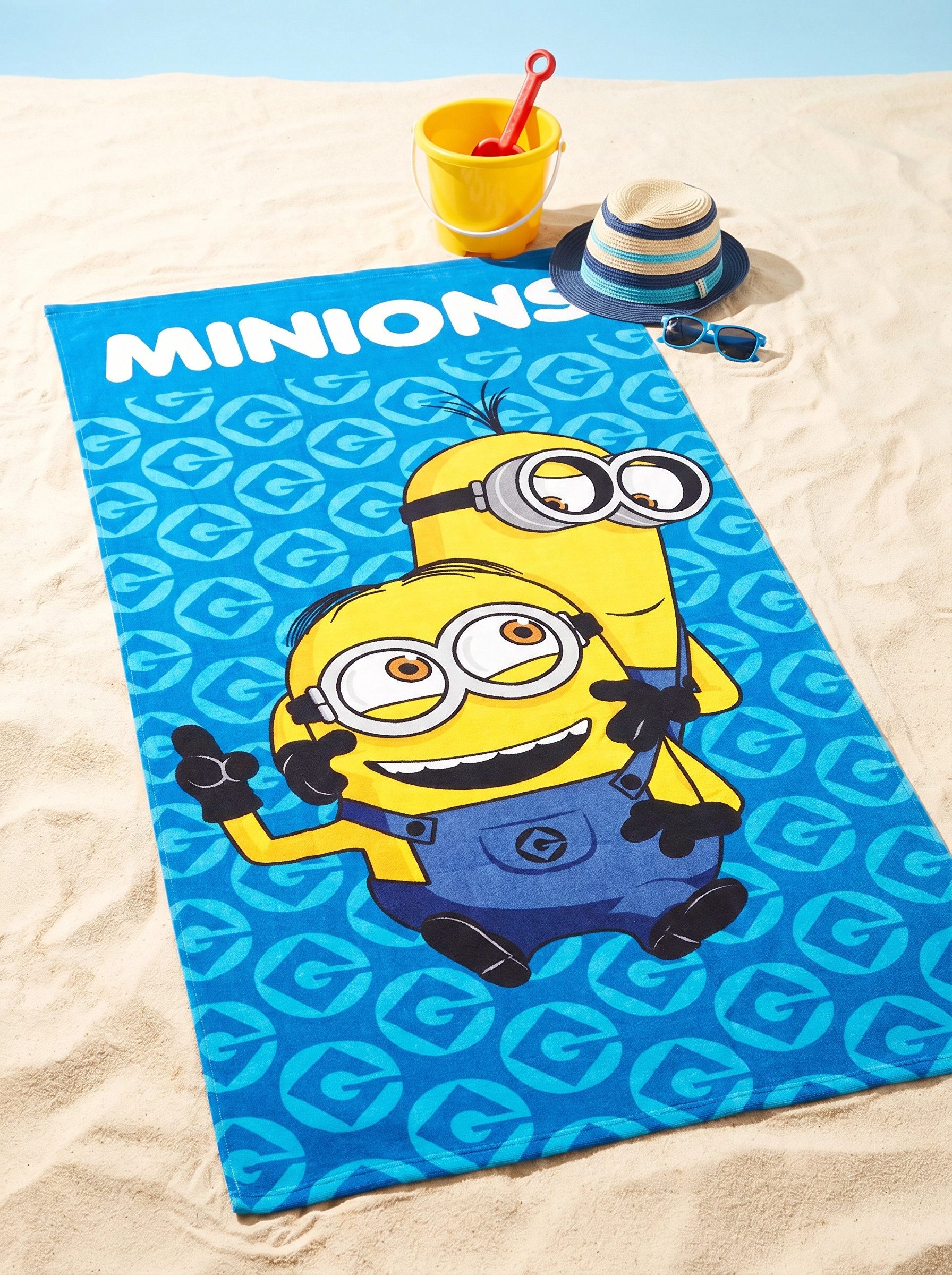 Minions Strandtuch Die Minions Mikrofaser Strandtuch Badetuch Handtuch XL 70x140 cm – Bild 4 von 5
