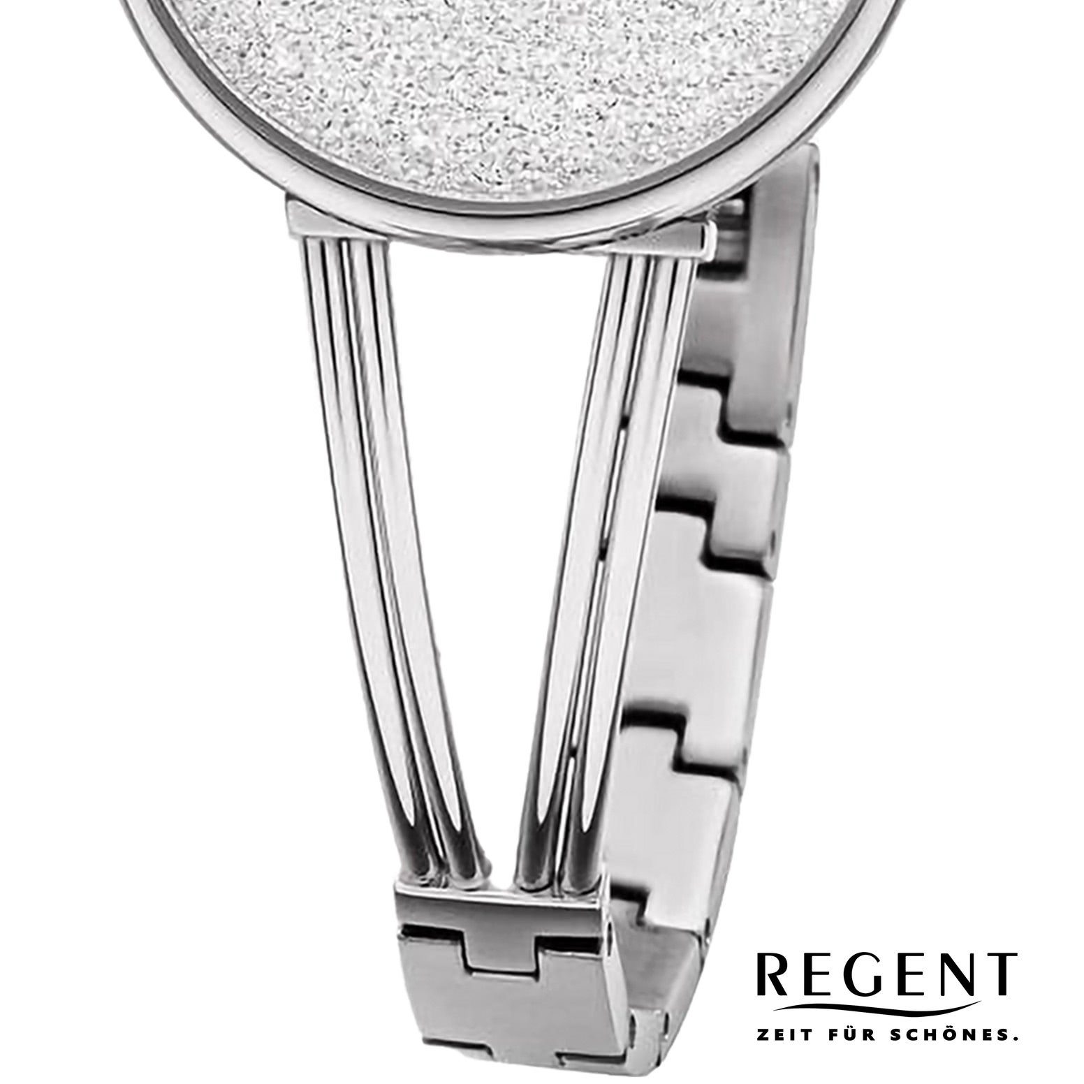 Regent rund, Regent Analog, Armbanduhr Damen extra 30mm), groß (ca. Metallarmband Armbanduhr Quarzuhr Damen