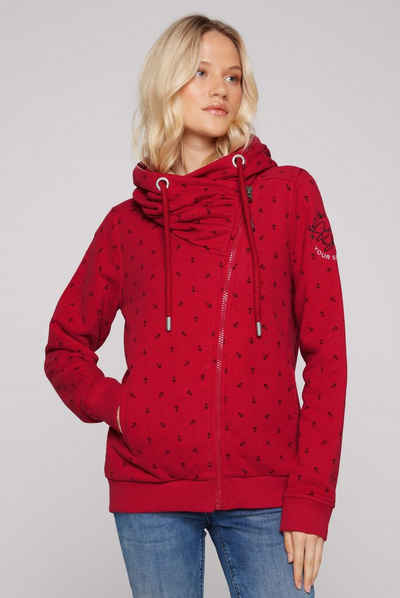 SOCCX Kapuzensweatjacke mit Baumwolle