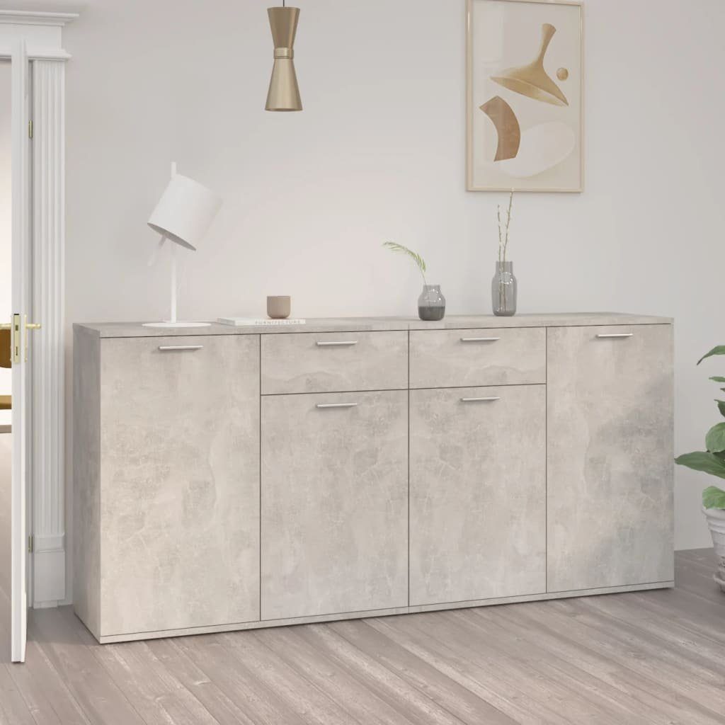 furnicato Sideboard Betongrau 160x36x75 cm Holzwerkstoff (1 St) günstig online kaufen
