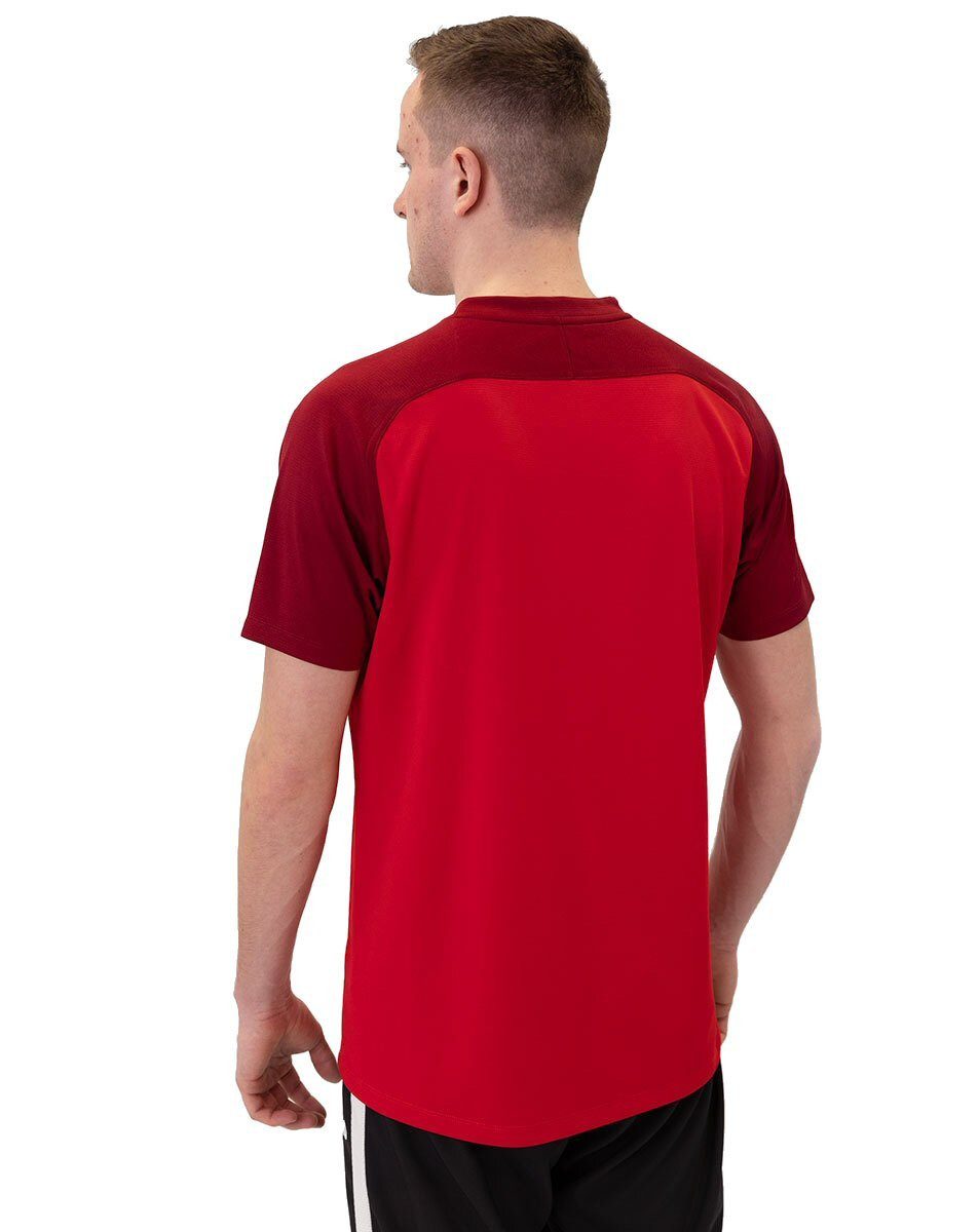 Jako Poloshirt Iconic (Polyester-Micro-Mesh) rot/weinrot Herren