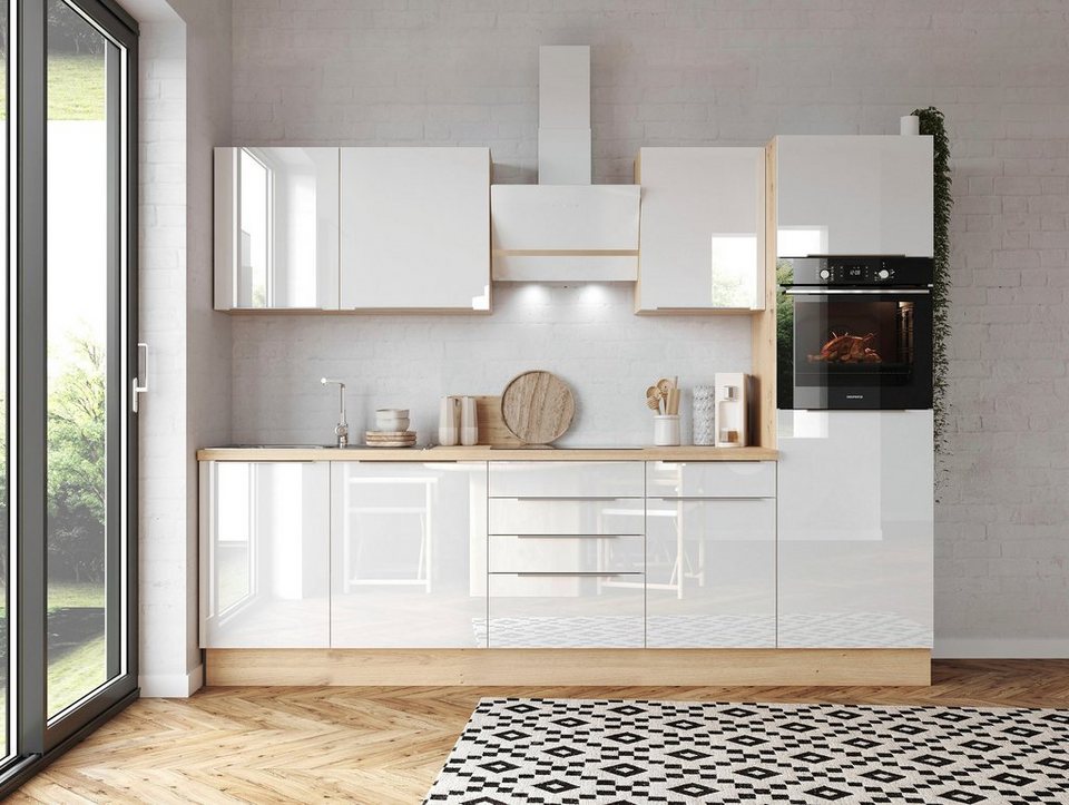 RESPEKTA Küchenzeile Safado aus der Serie Marleen, Breite 280 cm, mit Soft- Close, in exklusiver Konfiguration für OTTO