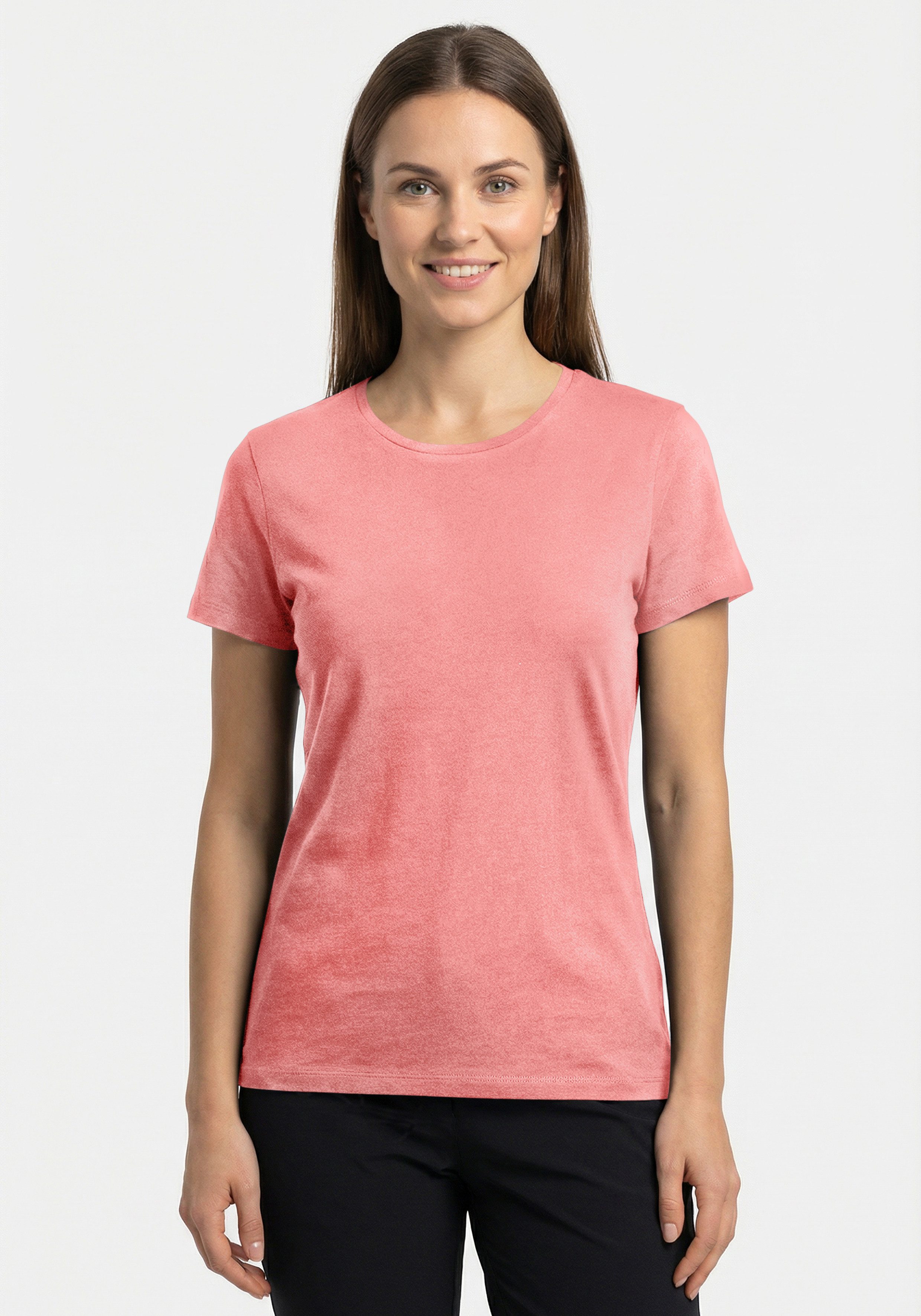 Icepeak T-Shirt ISLETON leicht figurbetonter Schnitt, O-Ausschnitt, gerader Saum