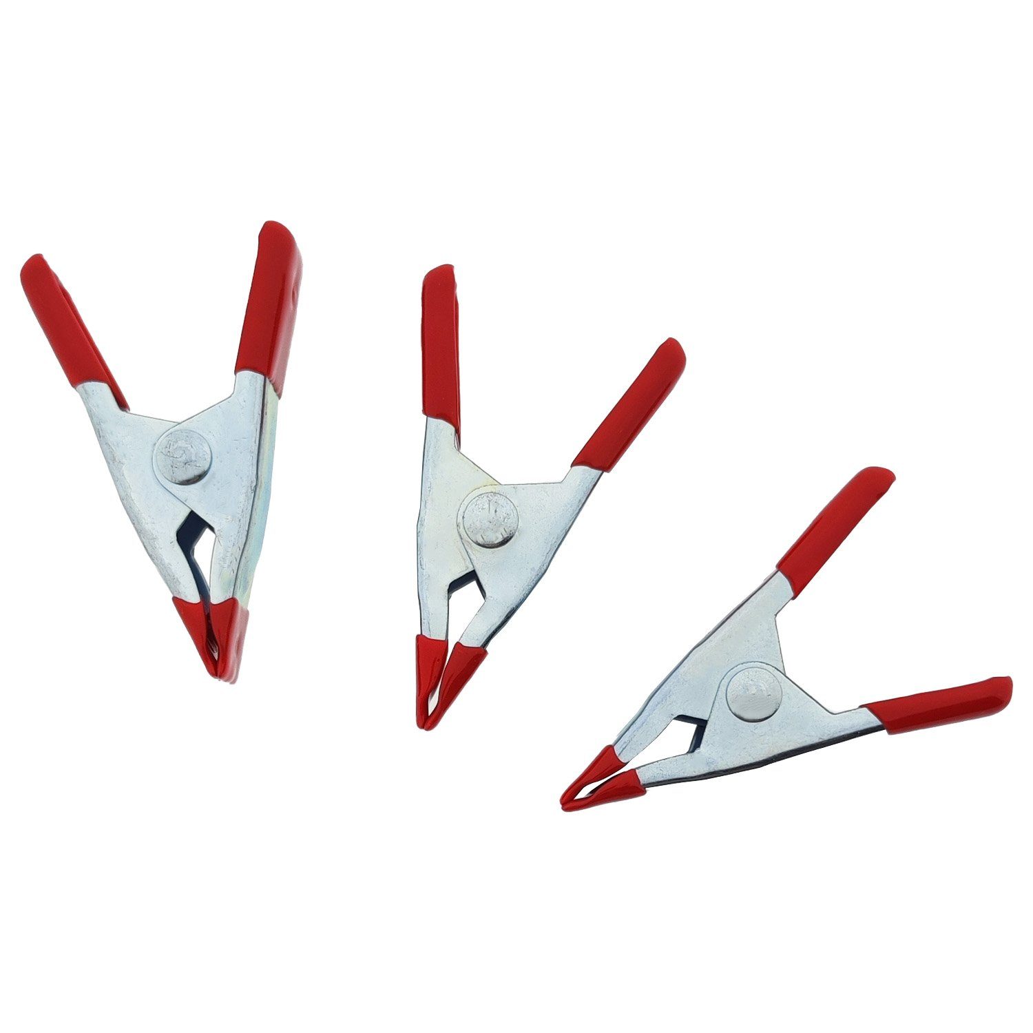 Global Partner Klemmzwinge Mini-Klemmzwingen Set, 3 Stück schwarz, Federklemmen, klein, (Set, 3 St., Klemmzwingen), Federklemmen Leimzwingen Spannzwingen Mini Zwinge