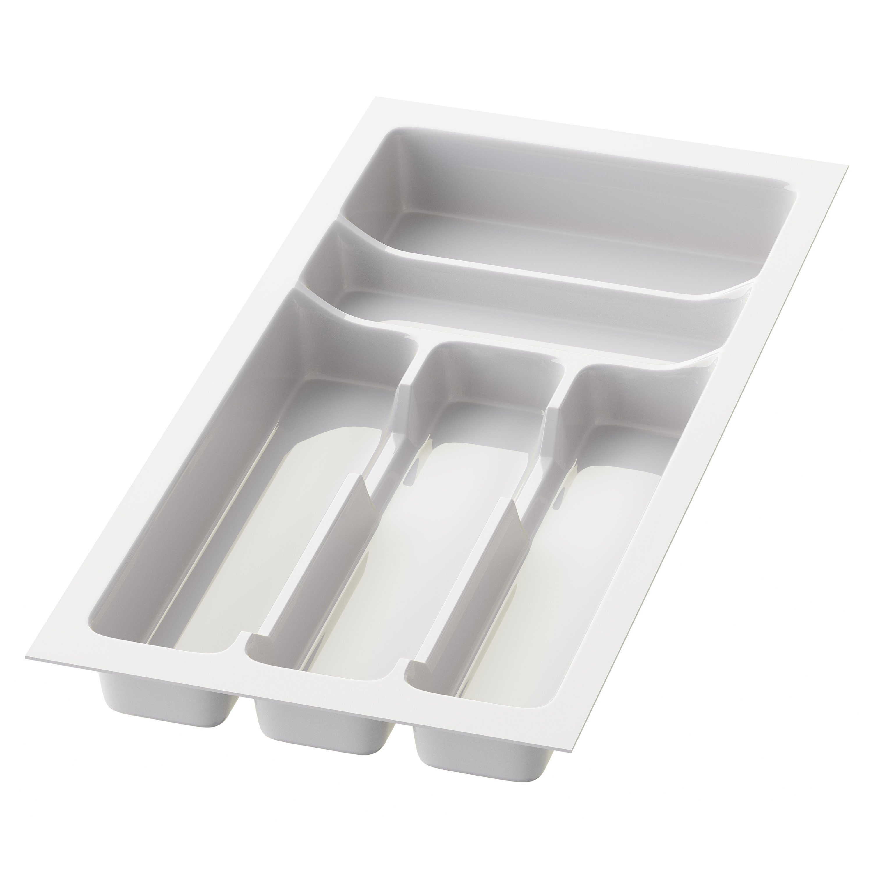 Besteckeinsatz Besteckkasten für Schubladen 30-90cm in Weiß