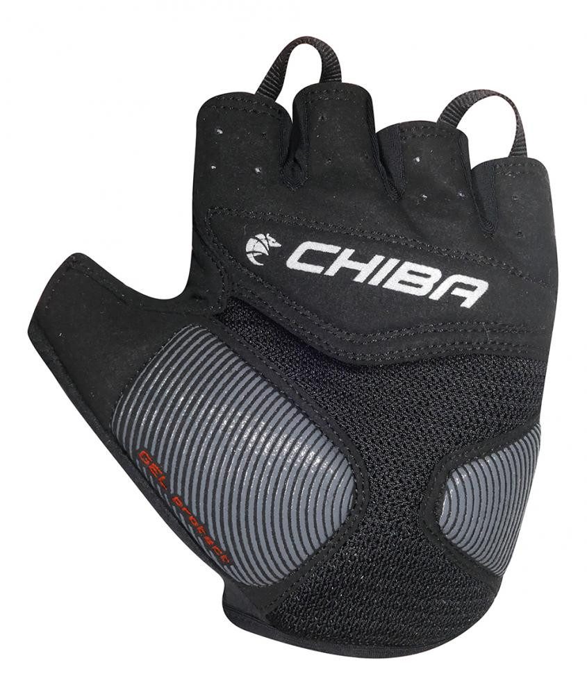 Chiba Fahrradhandschuhe CHIBA Gel Air - Radhandschuhe kurz, weiß, Größe M, atmungsaktiv mit Ge